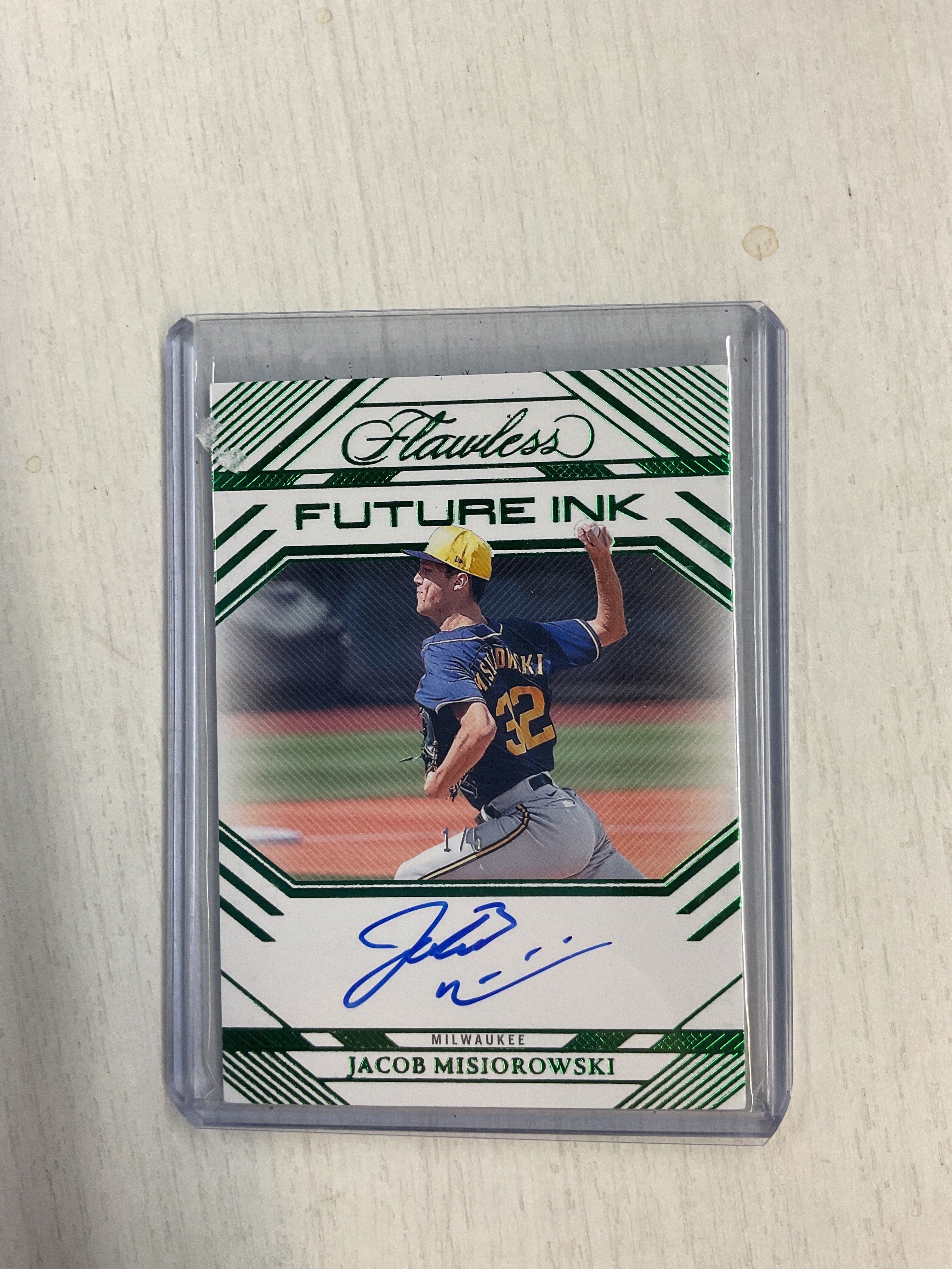 2024 Flawless Jacob Misiorowski Rookie Auto Future Ink /5 Green