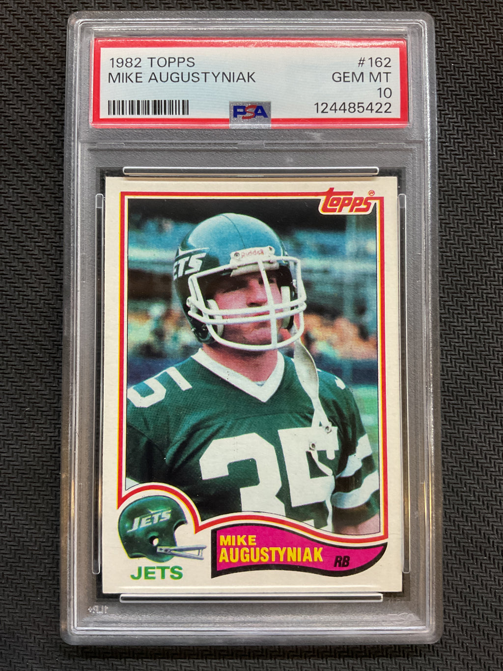 1982 Topps Mike Augustyniak PSA 10 Jets