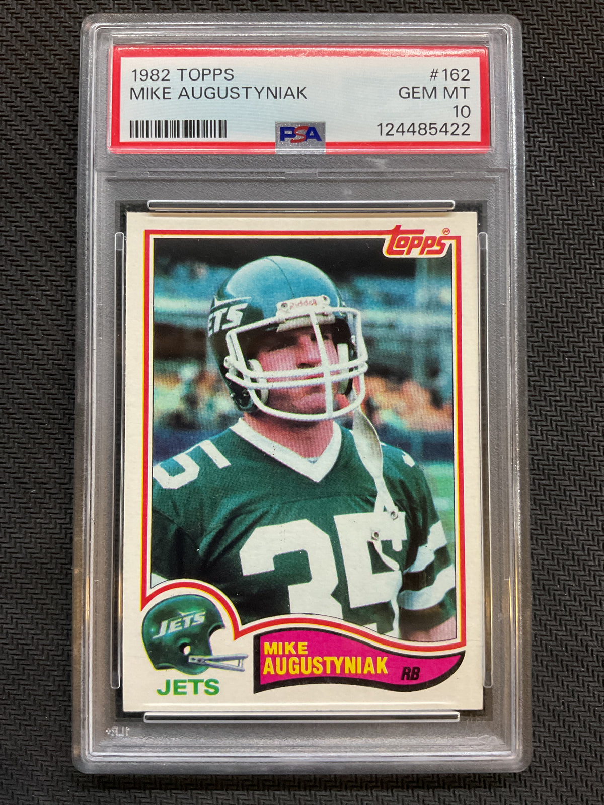 1982 Topps Mike Augustyniak PSA 10 Jets