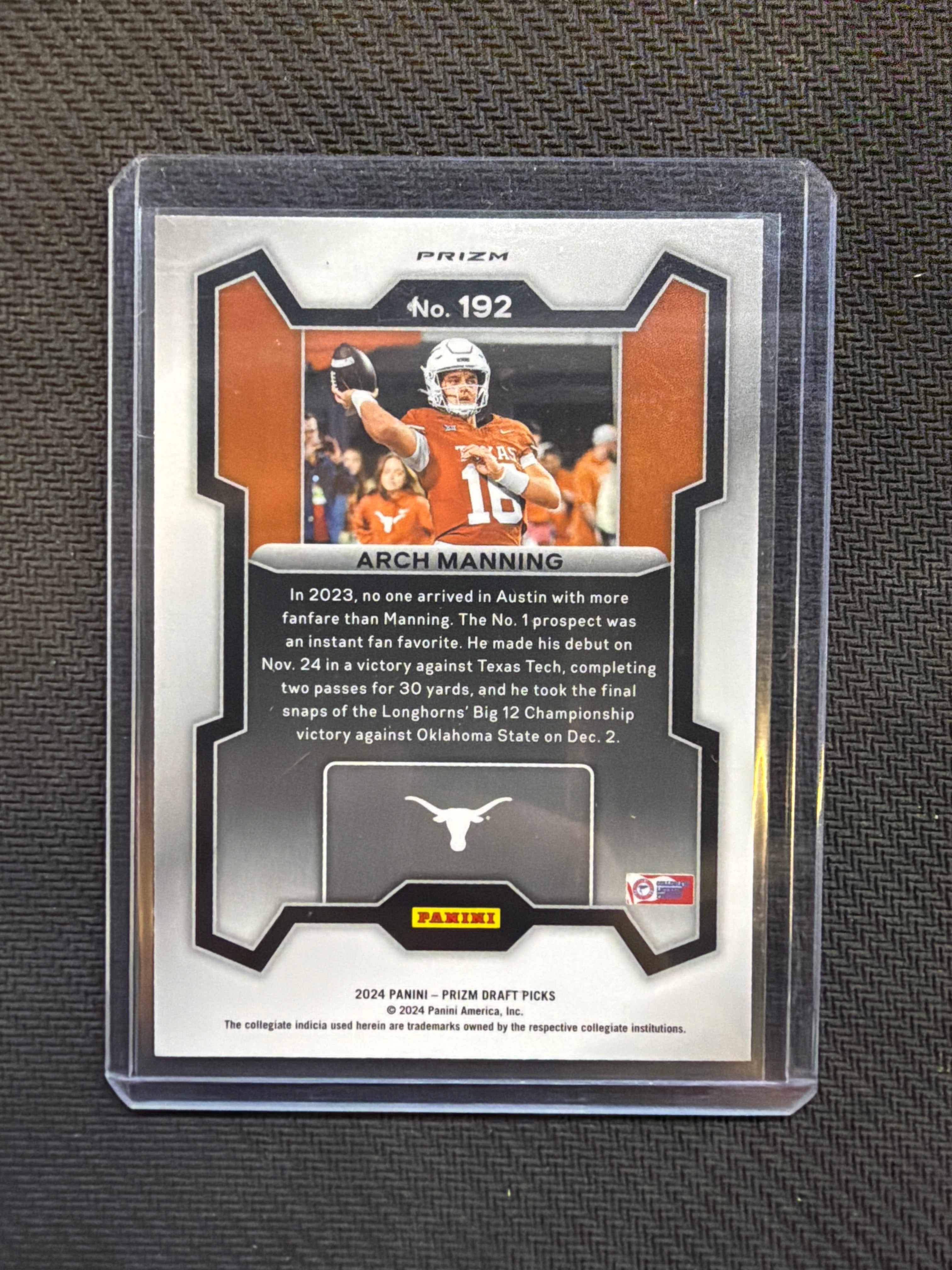 2024 Prizm Draft Picks Arch Manning Green Rated Prospect Texas
