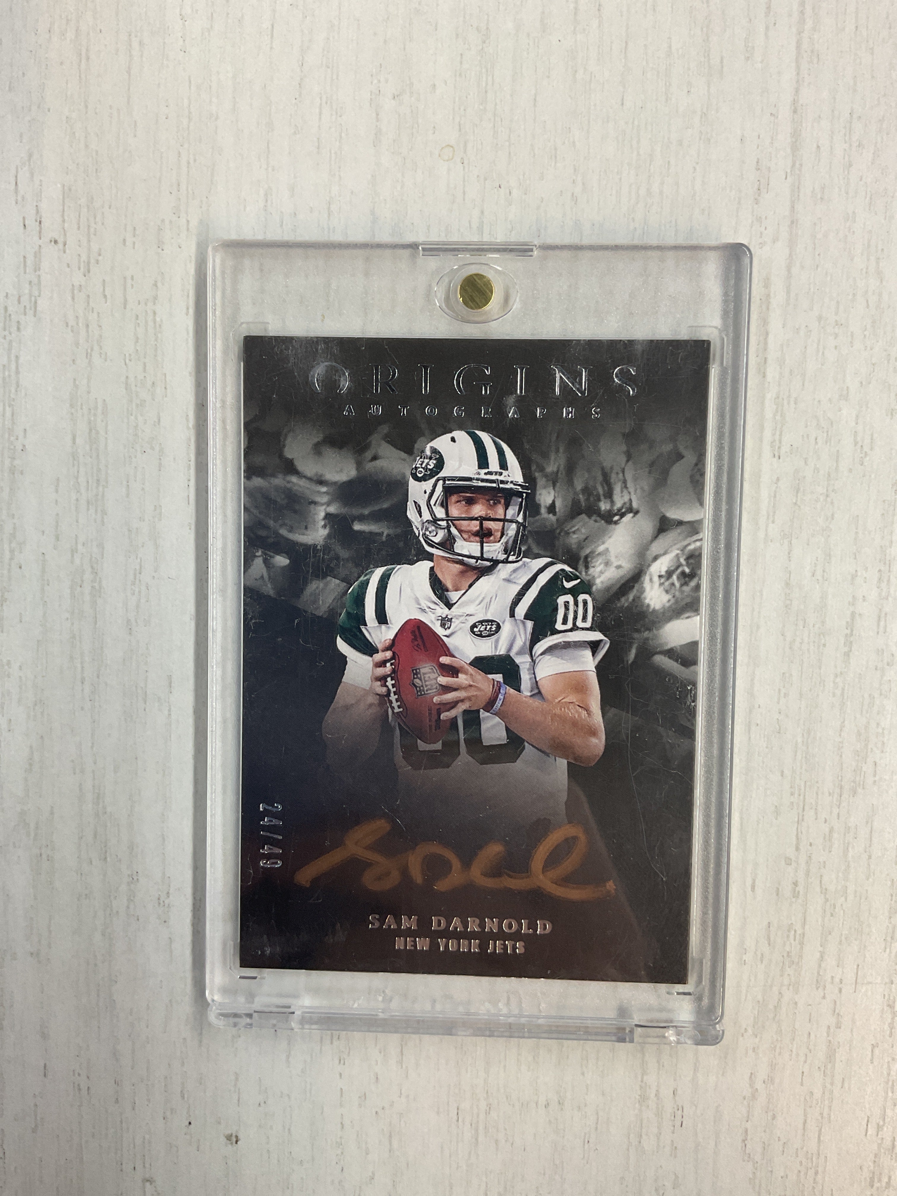 2018 Origins Sam Darnold Rookie Auto /49 Jets