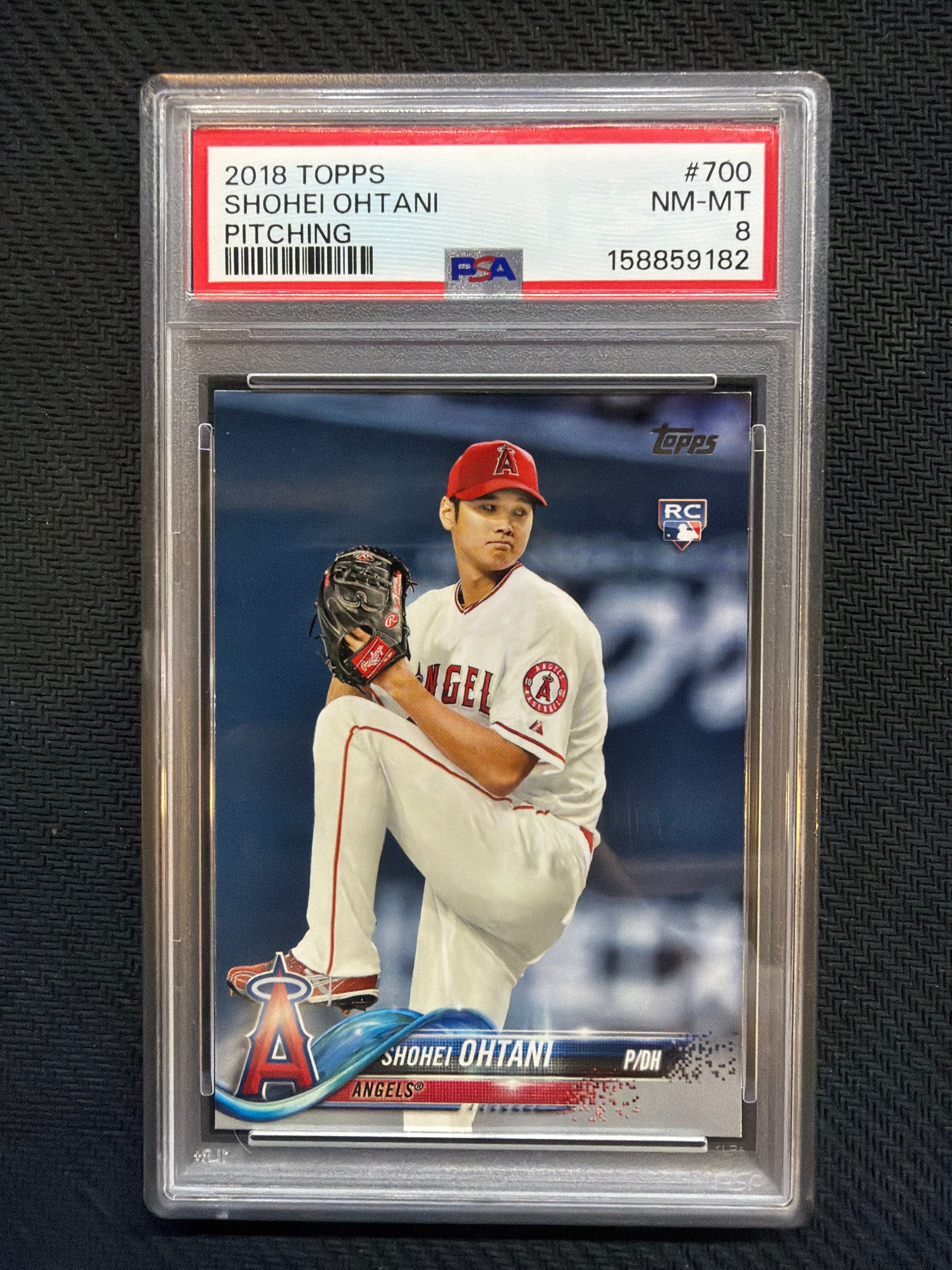 2018 Topps Shohei Ohtani Pitching PSA 8 182