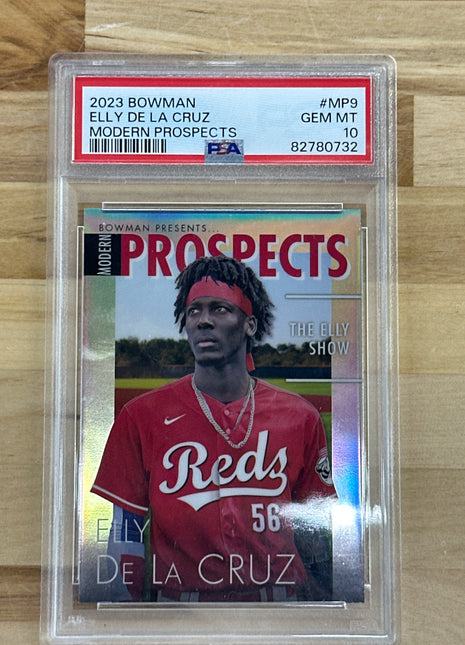 2023 Bowman Elly De La Cruz Modern Prospects PSA 10 Reds