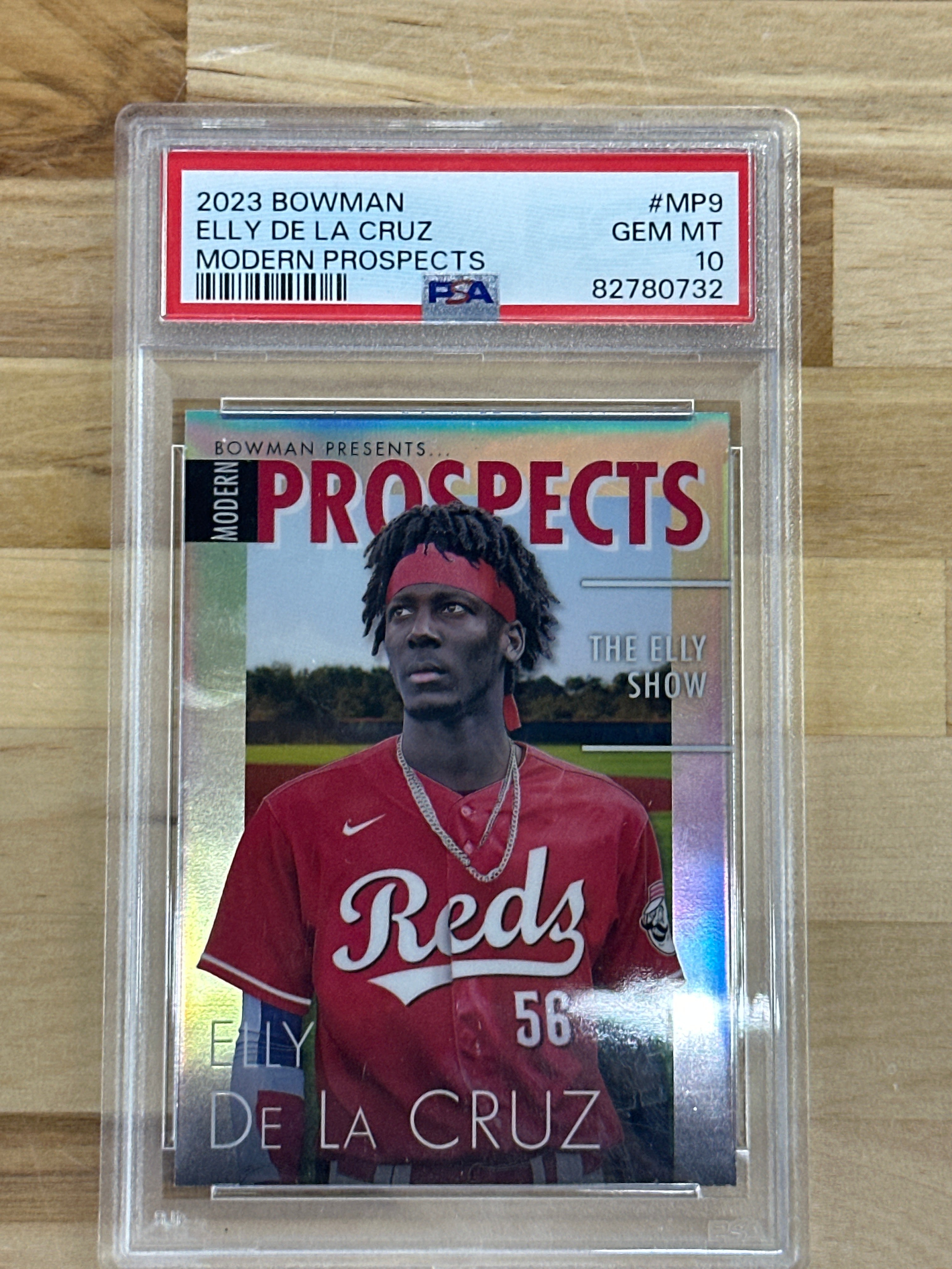 2023 Bowman Elly De La Cruz Modern Prospects PSA 10 Reds