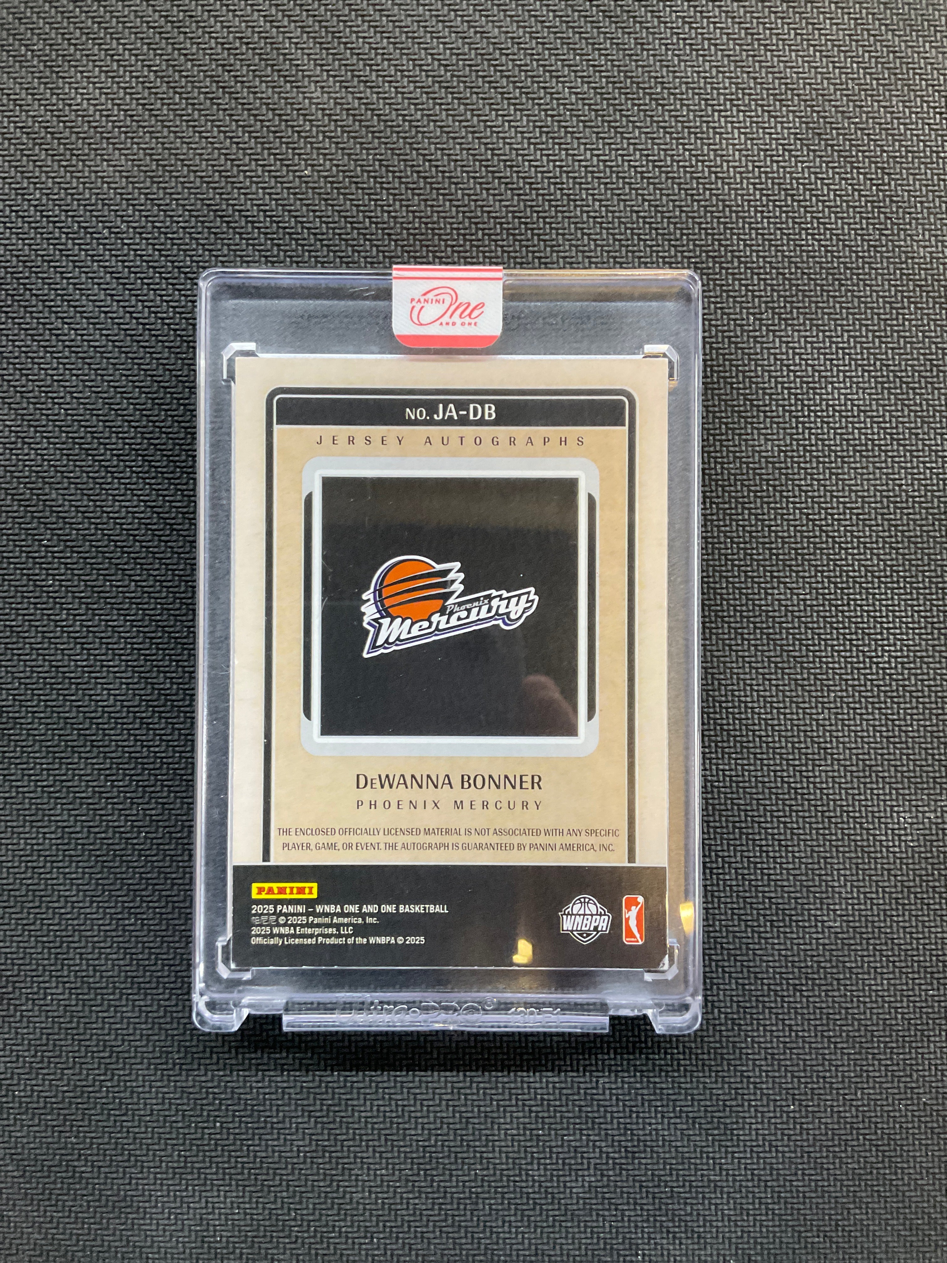 2025 Panini One And One DeWanna Bonner Patch Auto 1/1 WNBA Logo