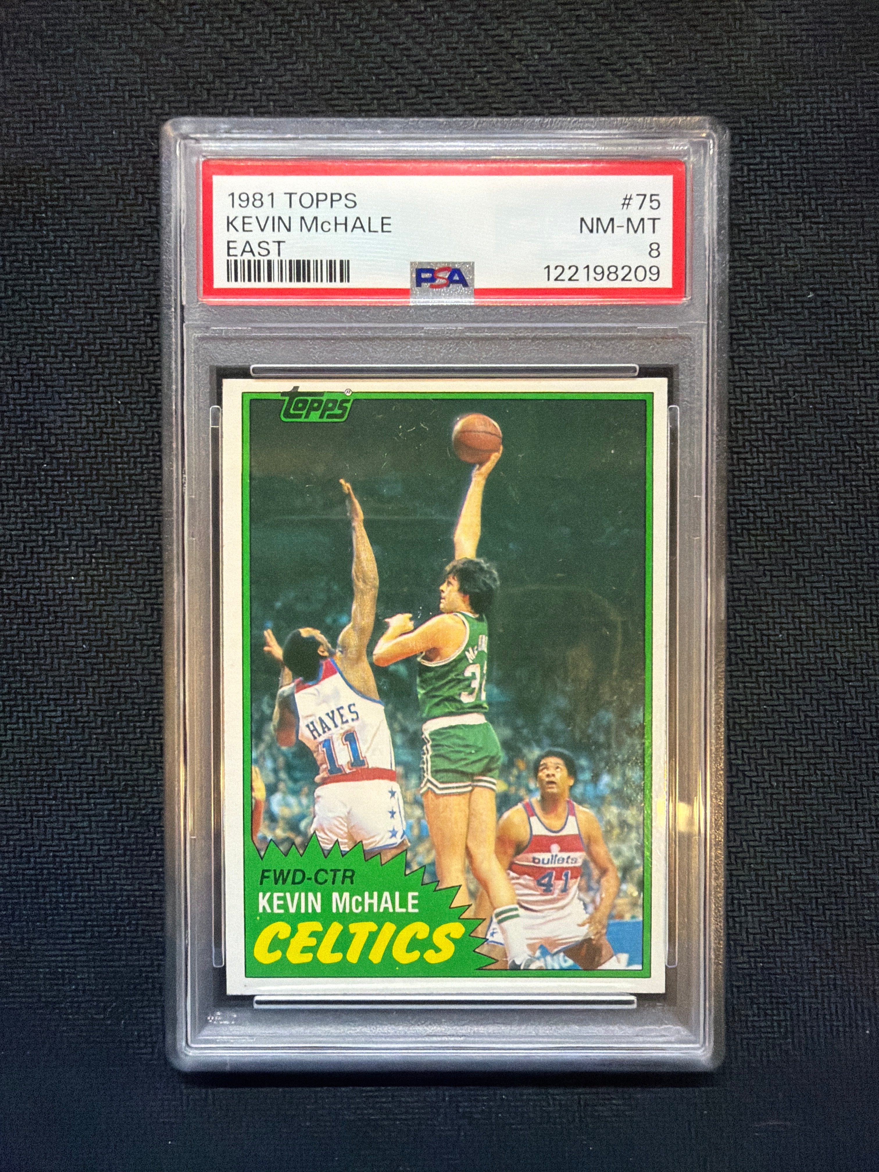 1981 Topps Kevin McHale East #75 PSA 8 Celtics