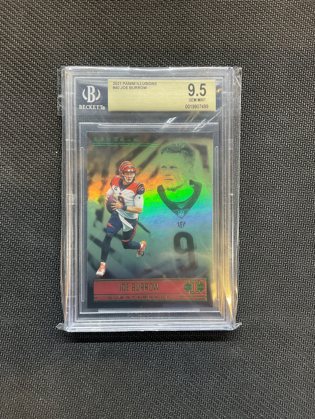 2021 Panini Illusions Joe Burrown Green BGS 9.5