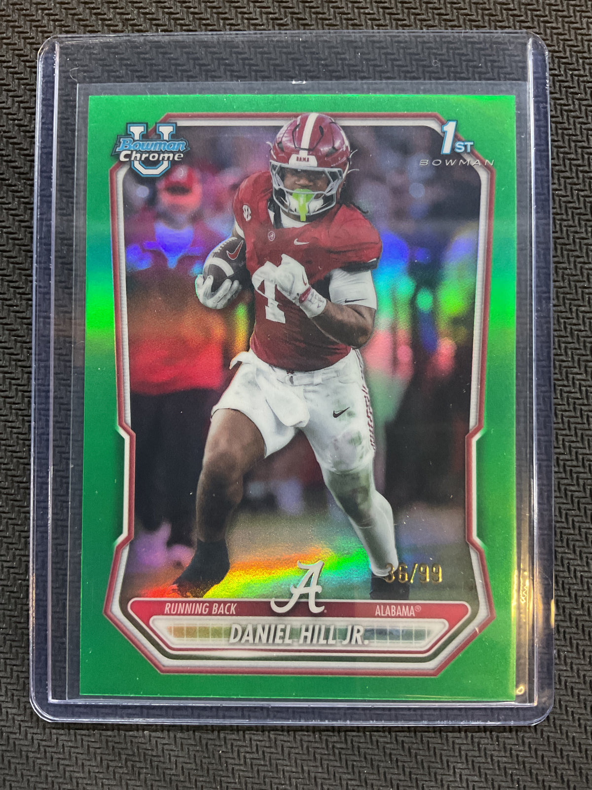 2026 Bowman Chrome U Daniel Hill Jr. True Green Refractor /99 Alabama