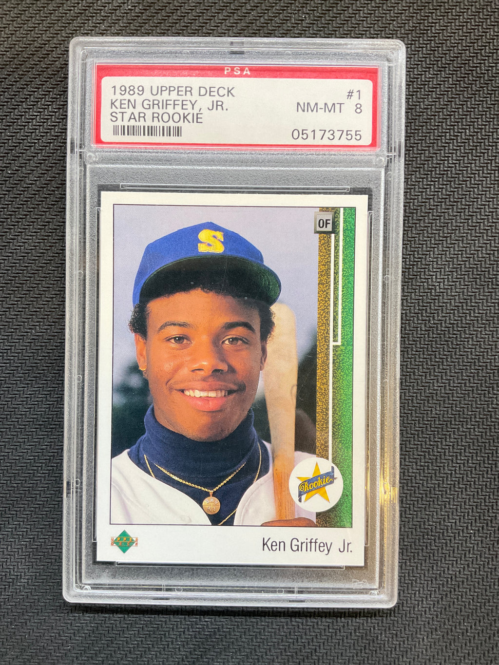 1989 Upper Deck Ken Griffey Jr Star Rookie PSA 8 Mariners