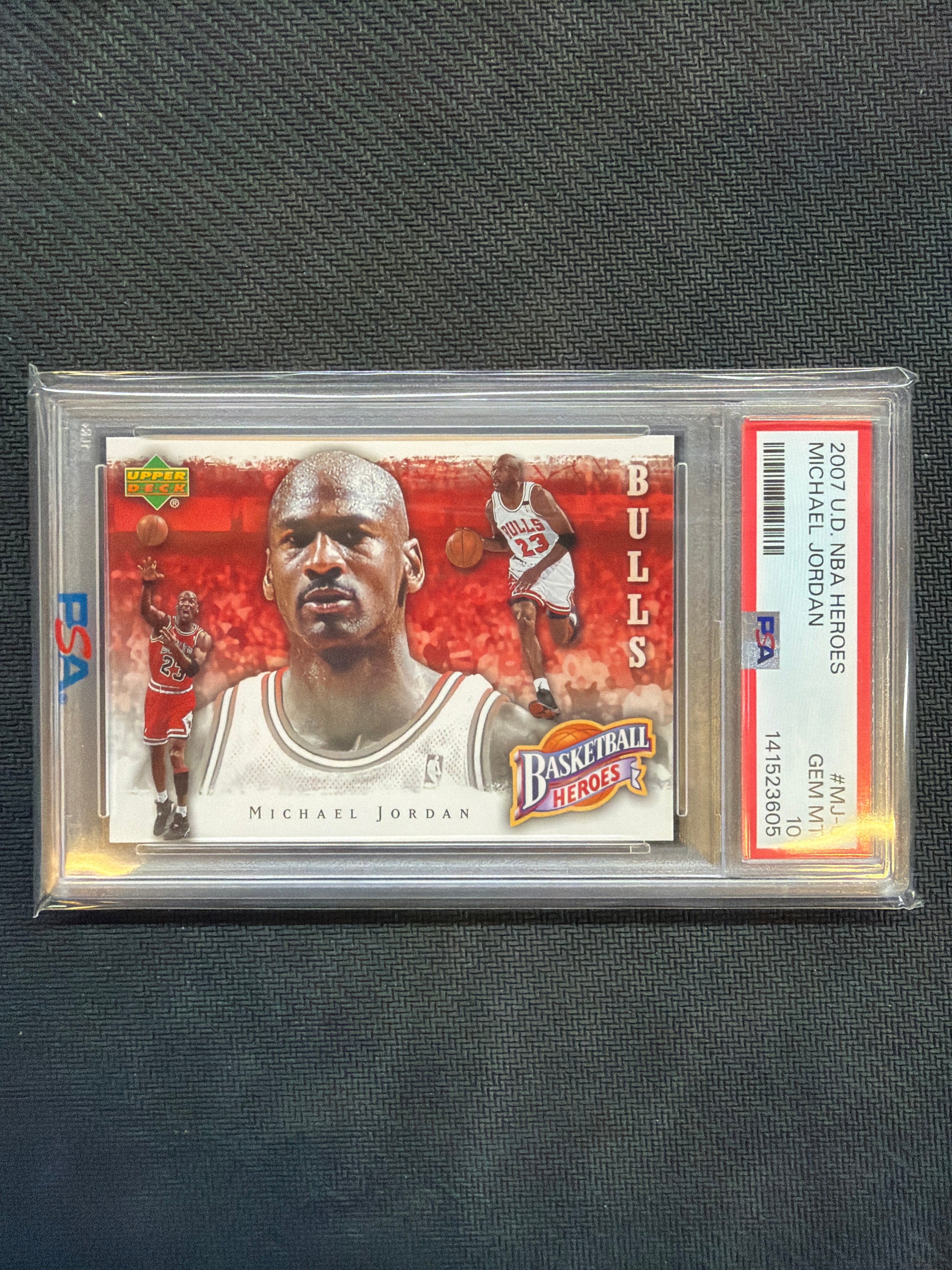 2007 Upper Deck NBA Heroes Michael Jordan PSA 10 Bulls