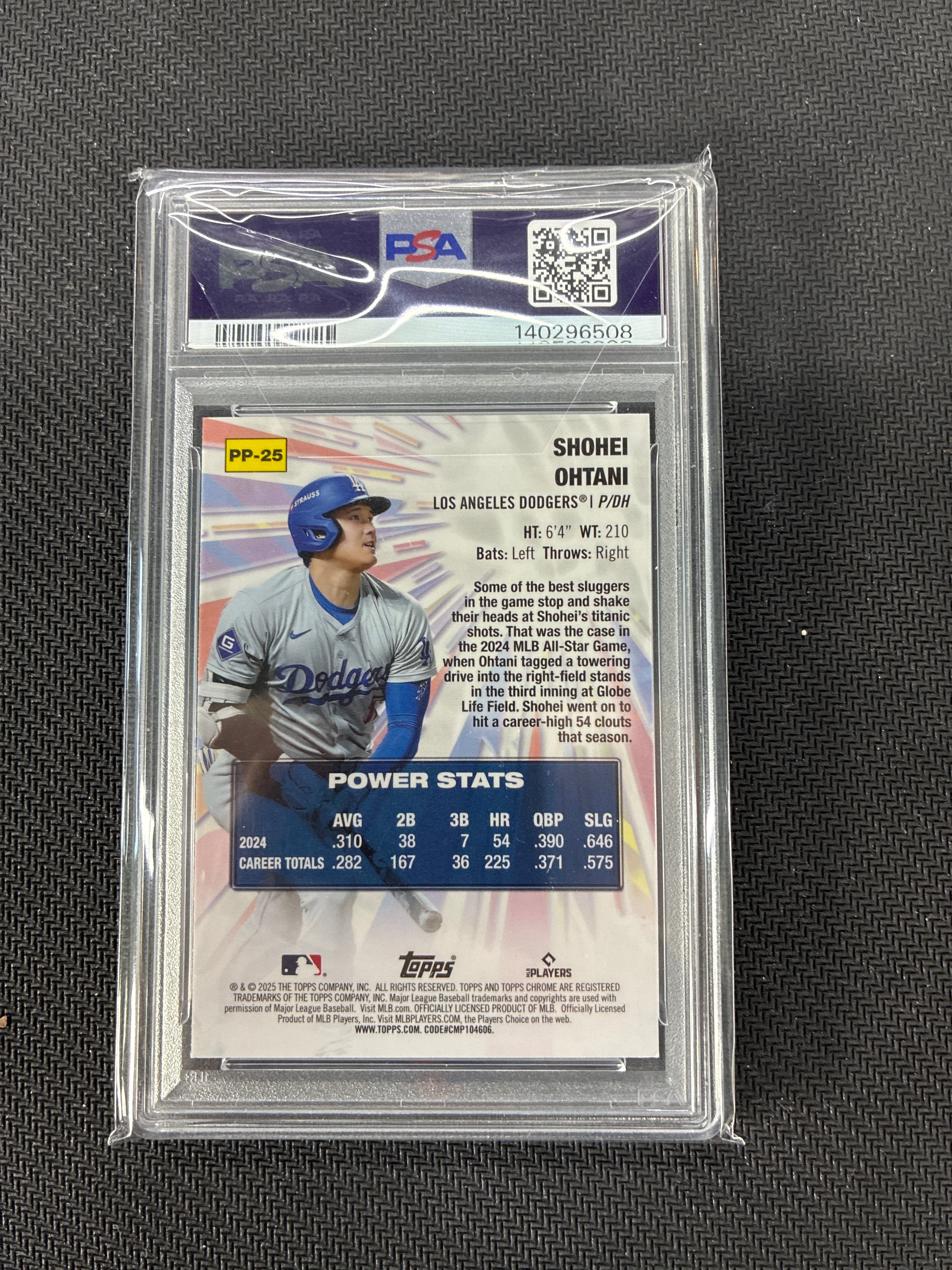 2025 Topps Chrome Shohei Ohtani Power Players PSA 10 Dodgers