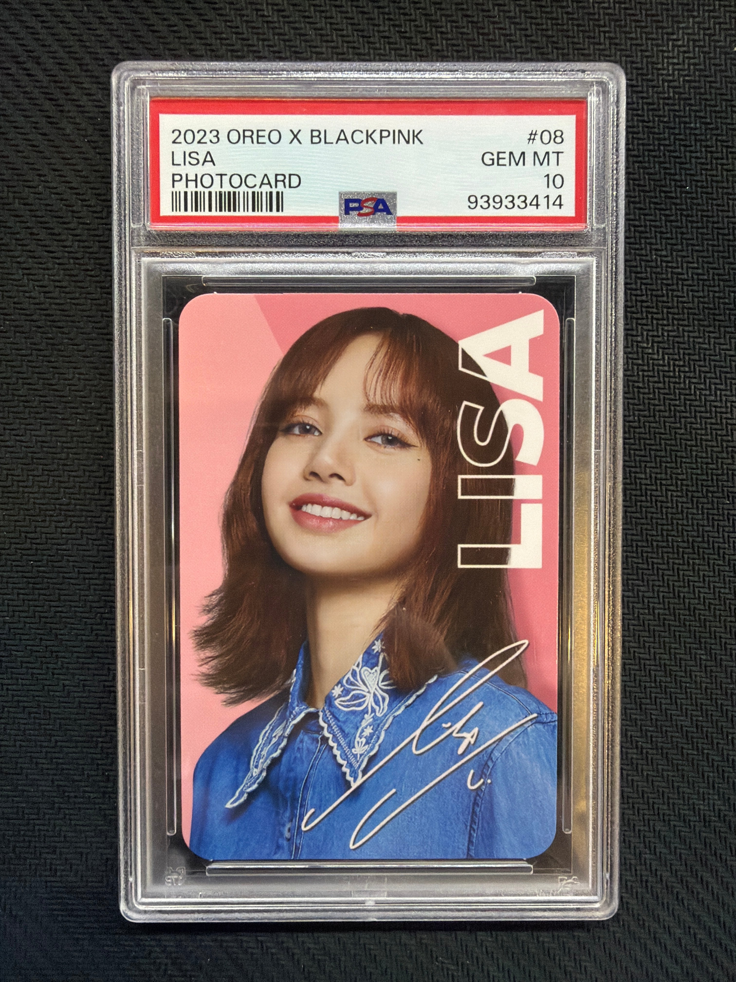 2023 Oreo X Blackpink LIsa Photocard PSA 10