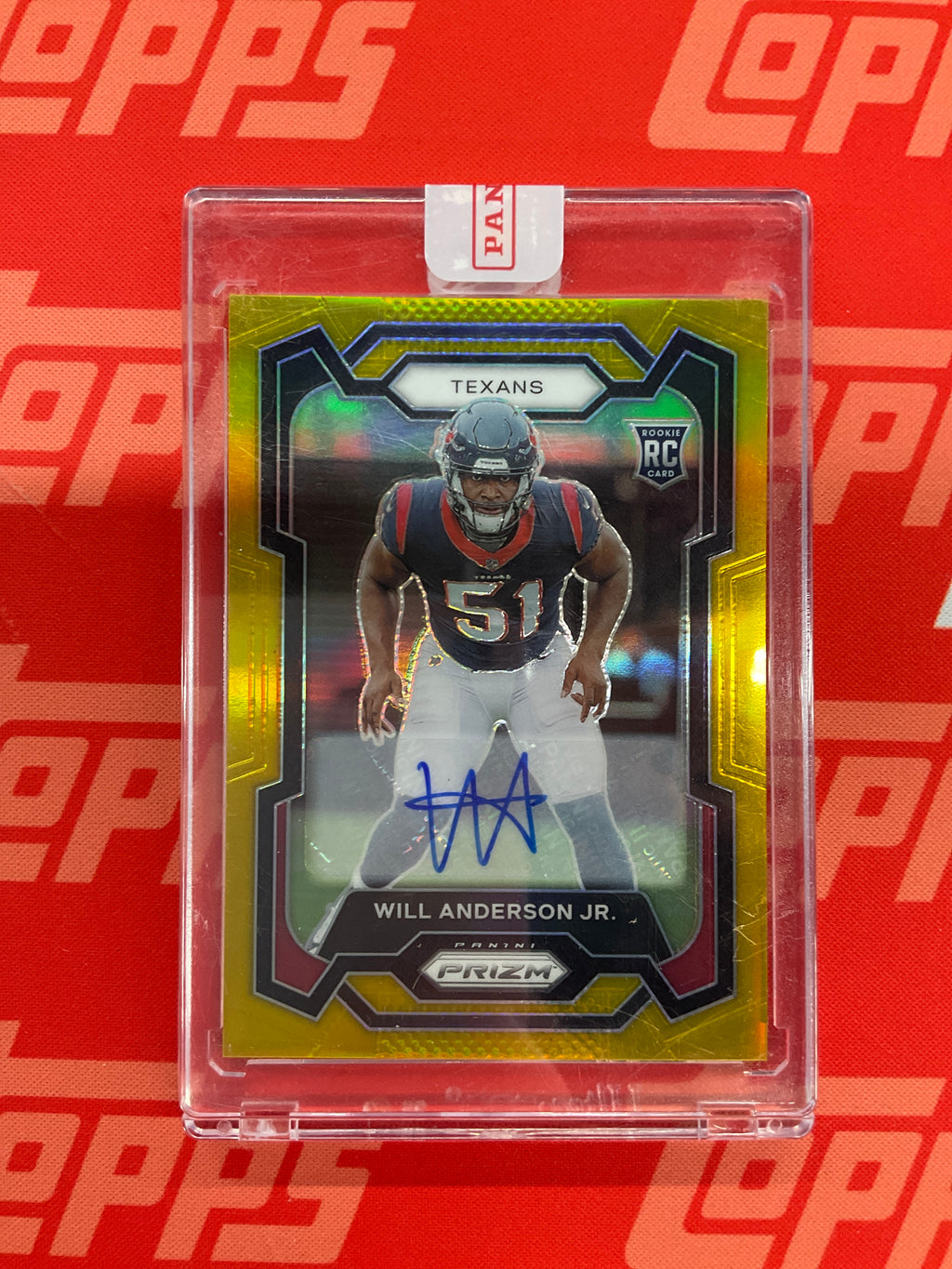 2023 Prizm Will Anderson Jr. Rookie Auto Gold /10 Texans Alabama