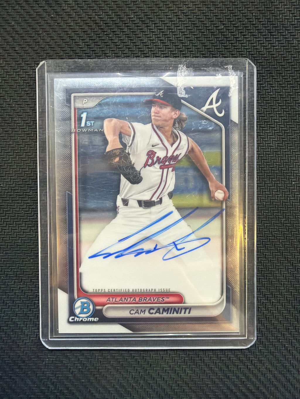 2024 Bowman Chrome Cam Caminiti 1st Auto Braves
