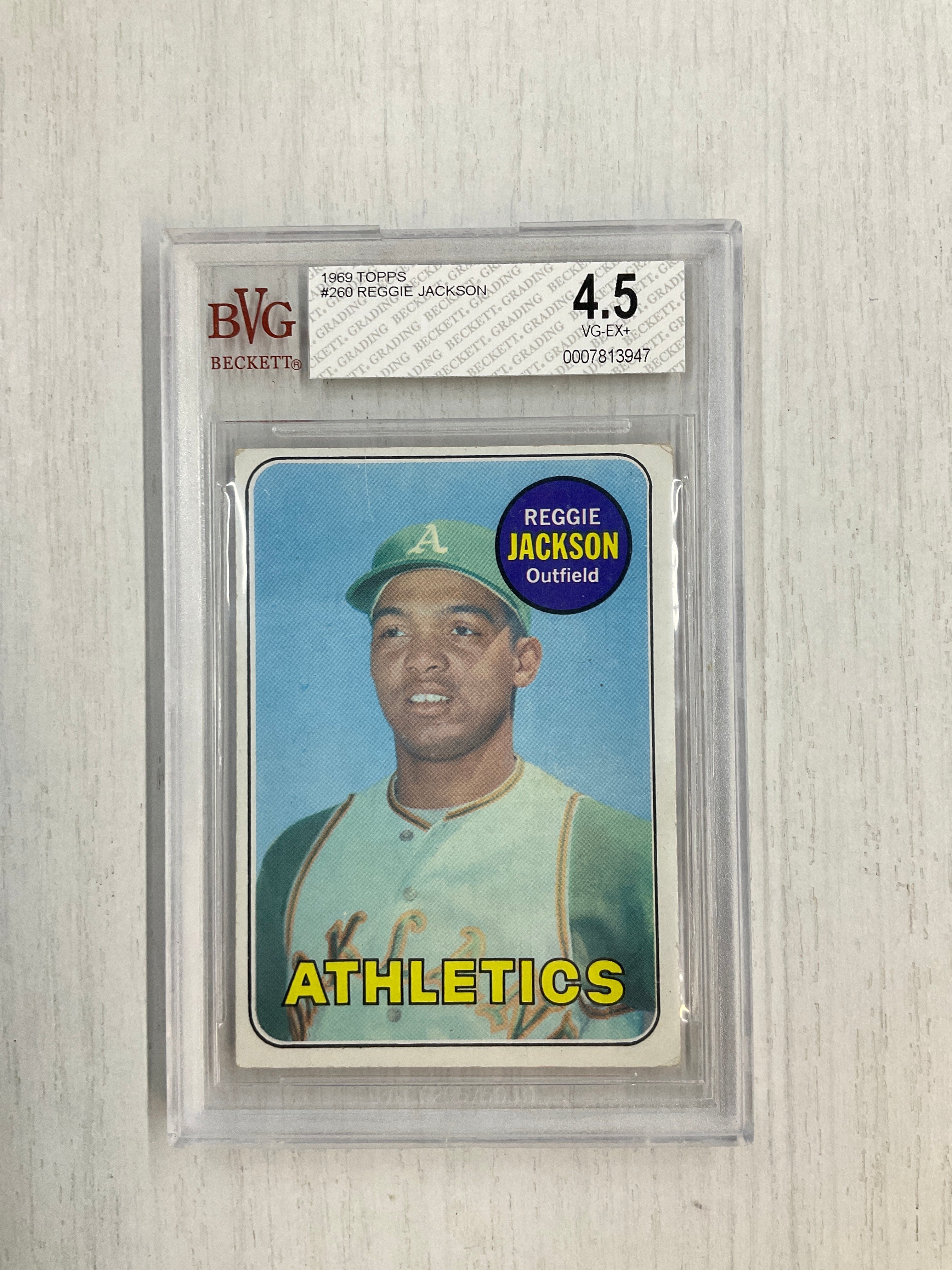 1969 Topps #260 Reggie Jackson BVG 4.5 Rookie A's