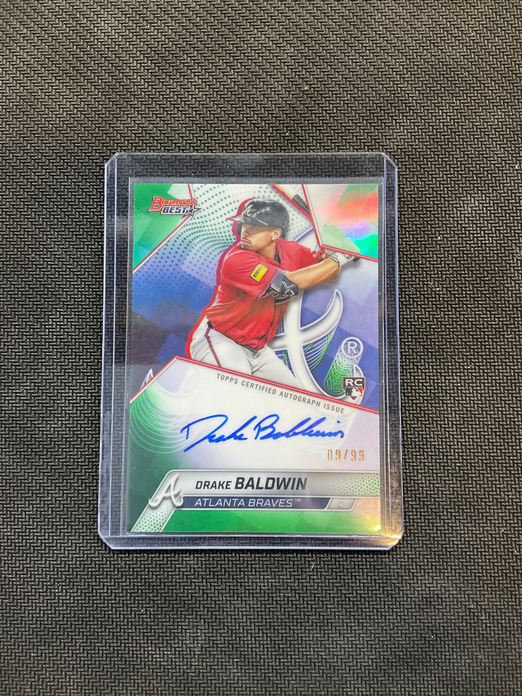 2025 Bowman's Best Drake Baldwin Rookie Auto Green /99 Braves