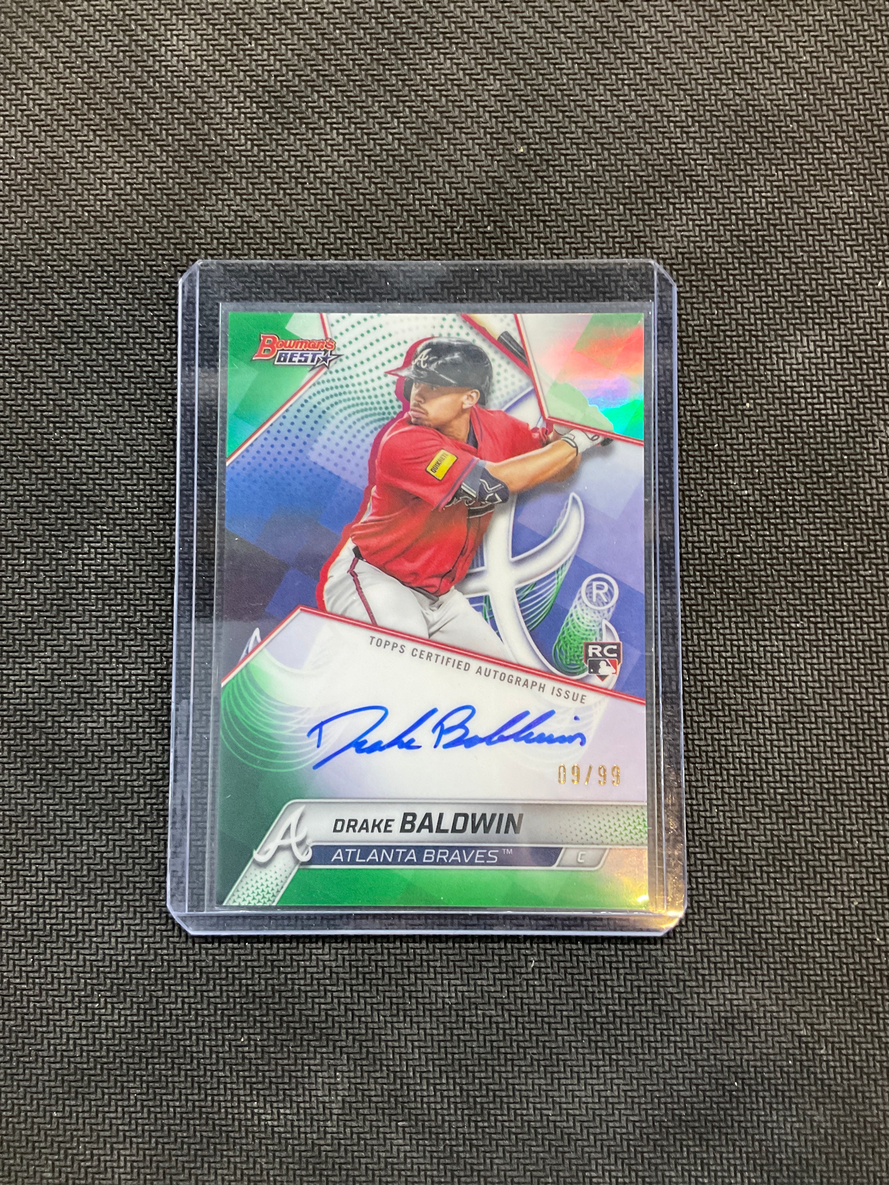 2025 Bowman's Best Drake Baldwin Rookie Auto Green /99 Braves