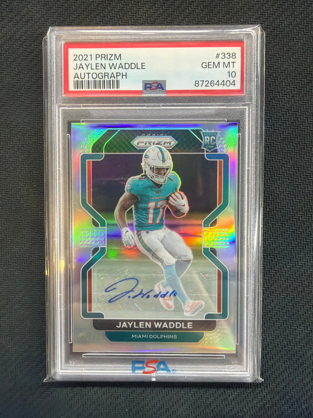 2021 Prizm Jaylen Waddle Rookie Auto PSA 10 Alabama