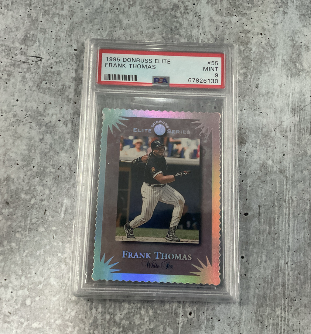 1995 Donruss Elite Frank Thomas /10000 PSA 9 1995 Donruss Elite Frank Thomas #55 PSA 9