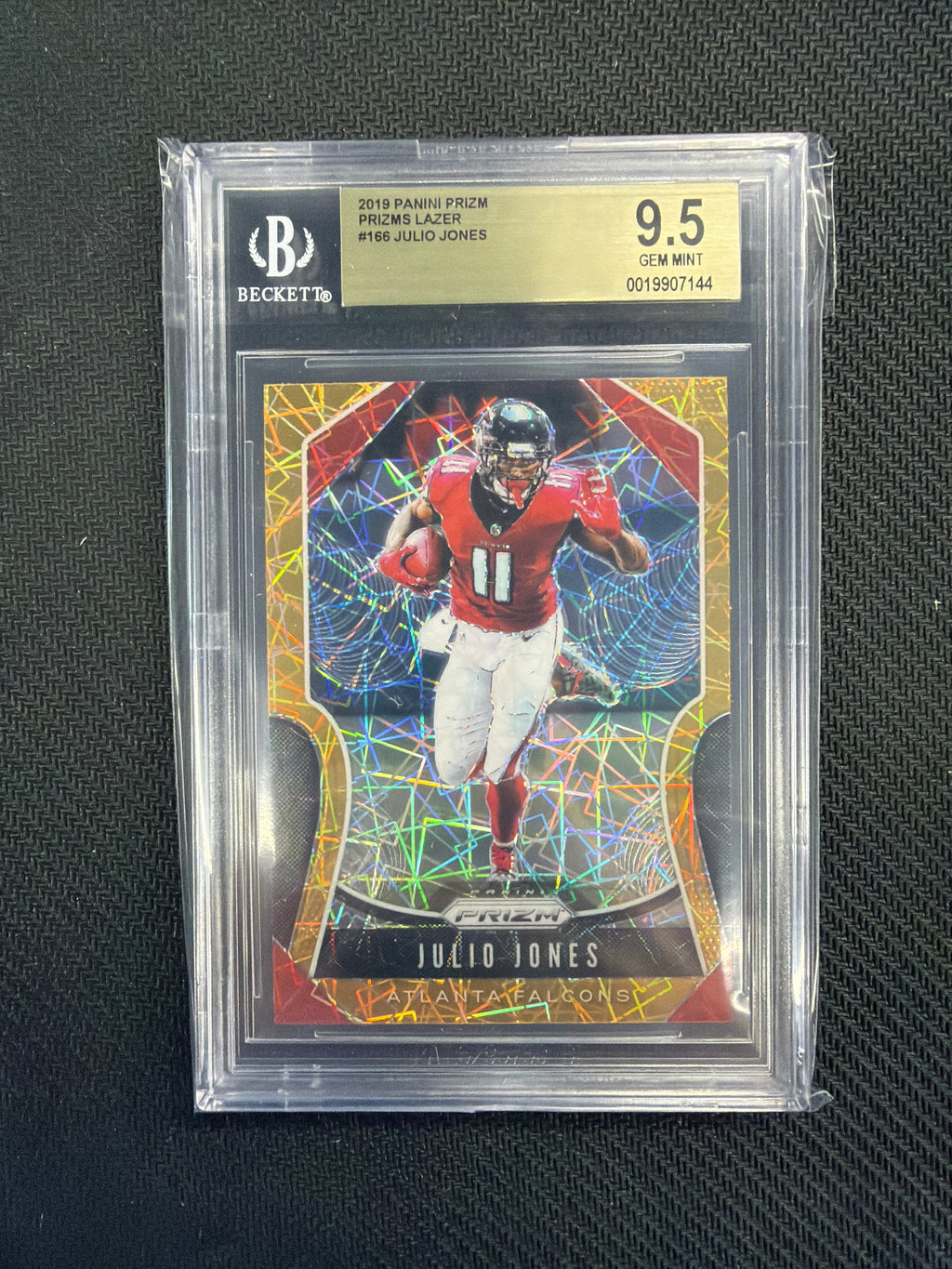 2019 Panini Prizm Julio Jones Orange Lazer BGS 9.5 Falcons