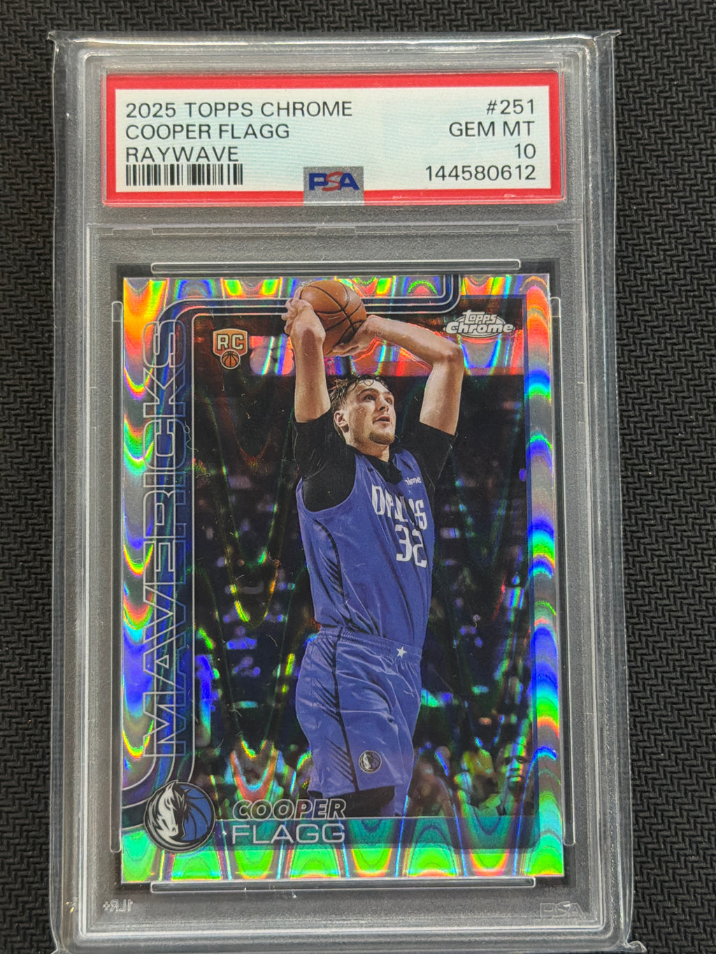 2025-26 Topps Chrome Cooper Flagg Raywave PSA 10 612