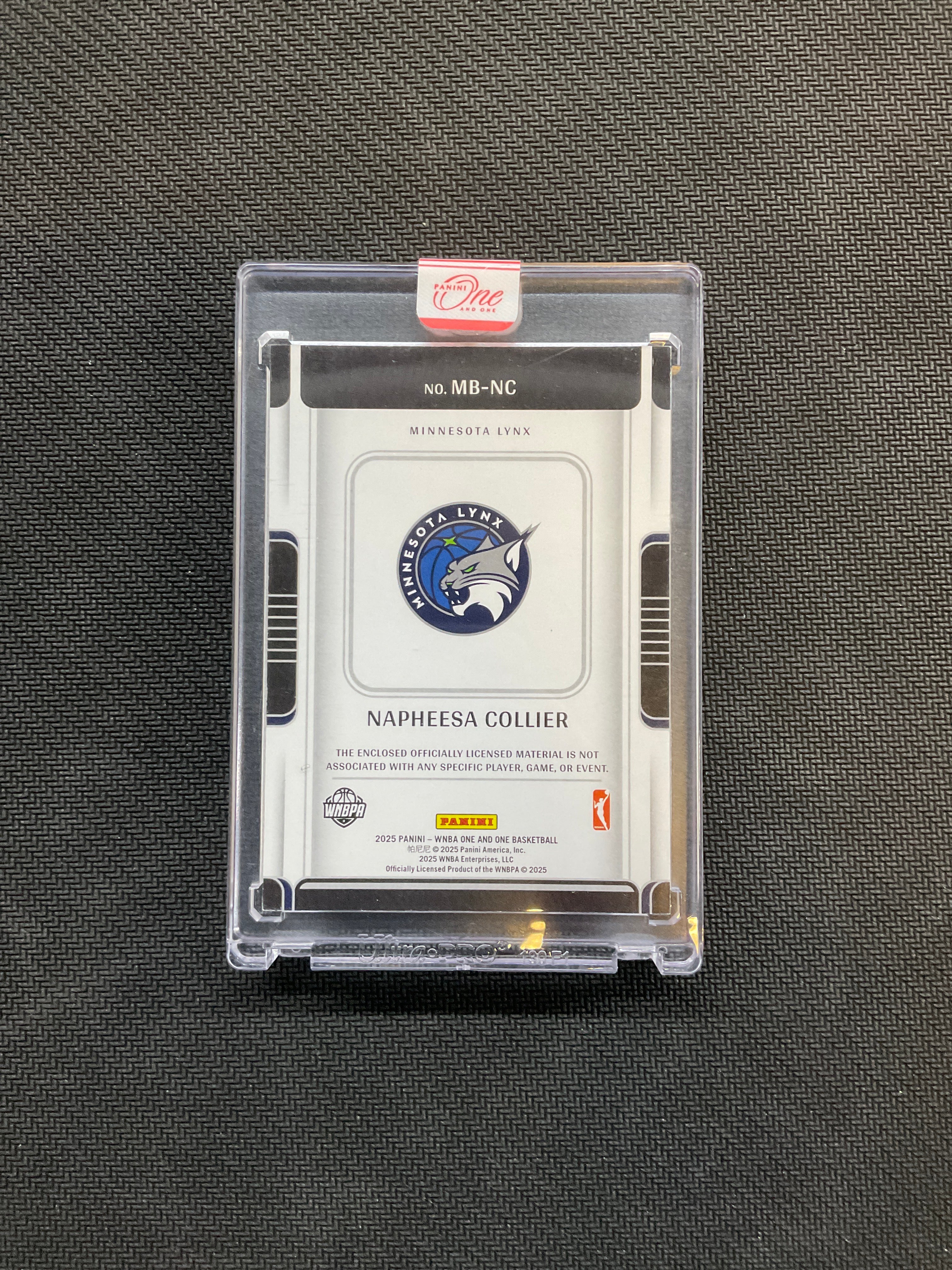 2025 Panini One And One Napheesa Collier Patch 1/1 WNBA Logo