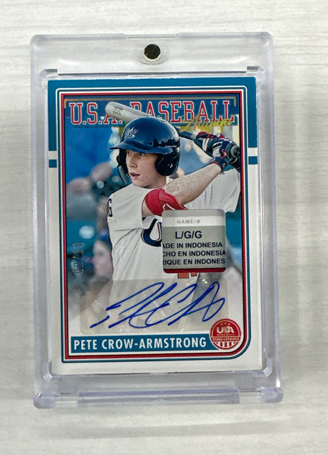 2024 USA Stars And Stripes Pete Crow Armstrong Patch Auto /10