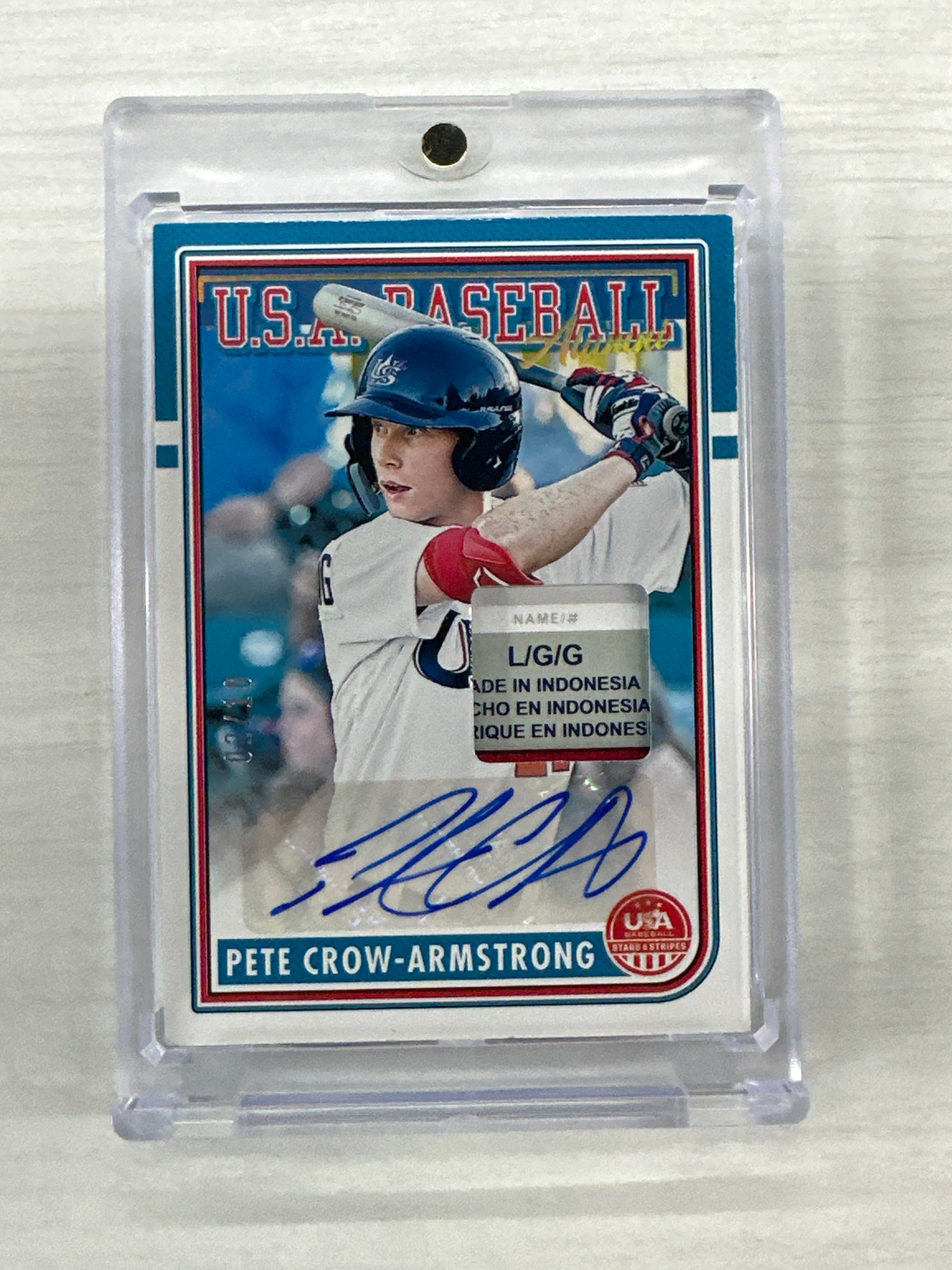 2024 USA Stars And Stripes Pete Crow Armstrong Patch Auto /10
