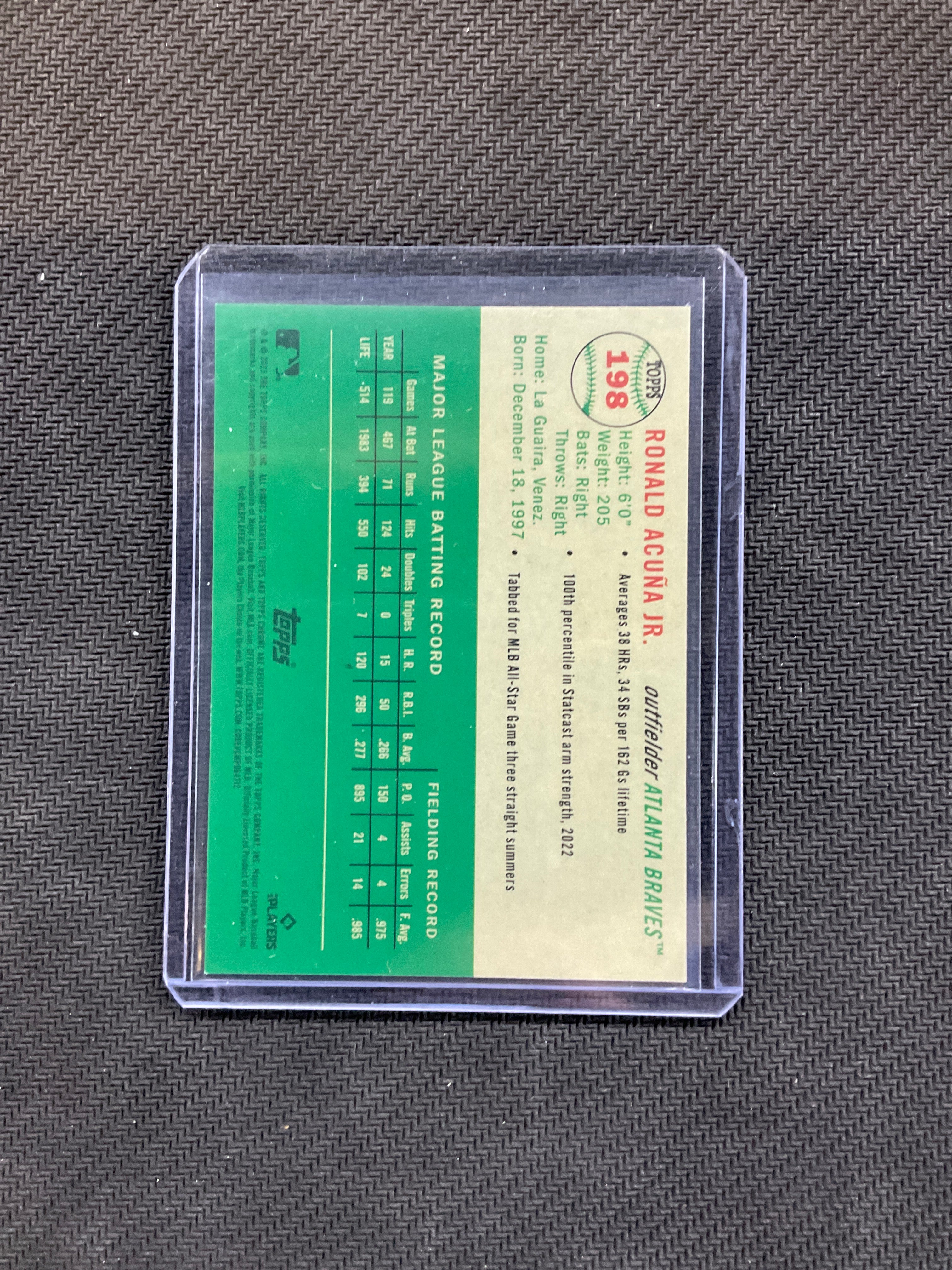 2023 Topps Platinum Ronald Acuna Jr. Green /99 Braves