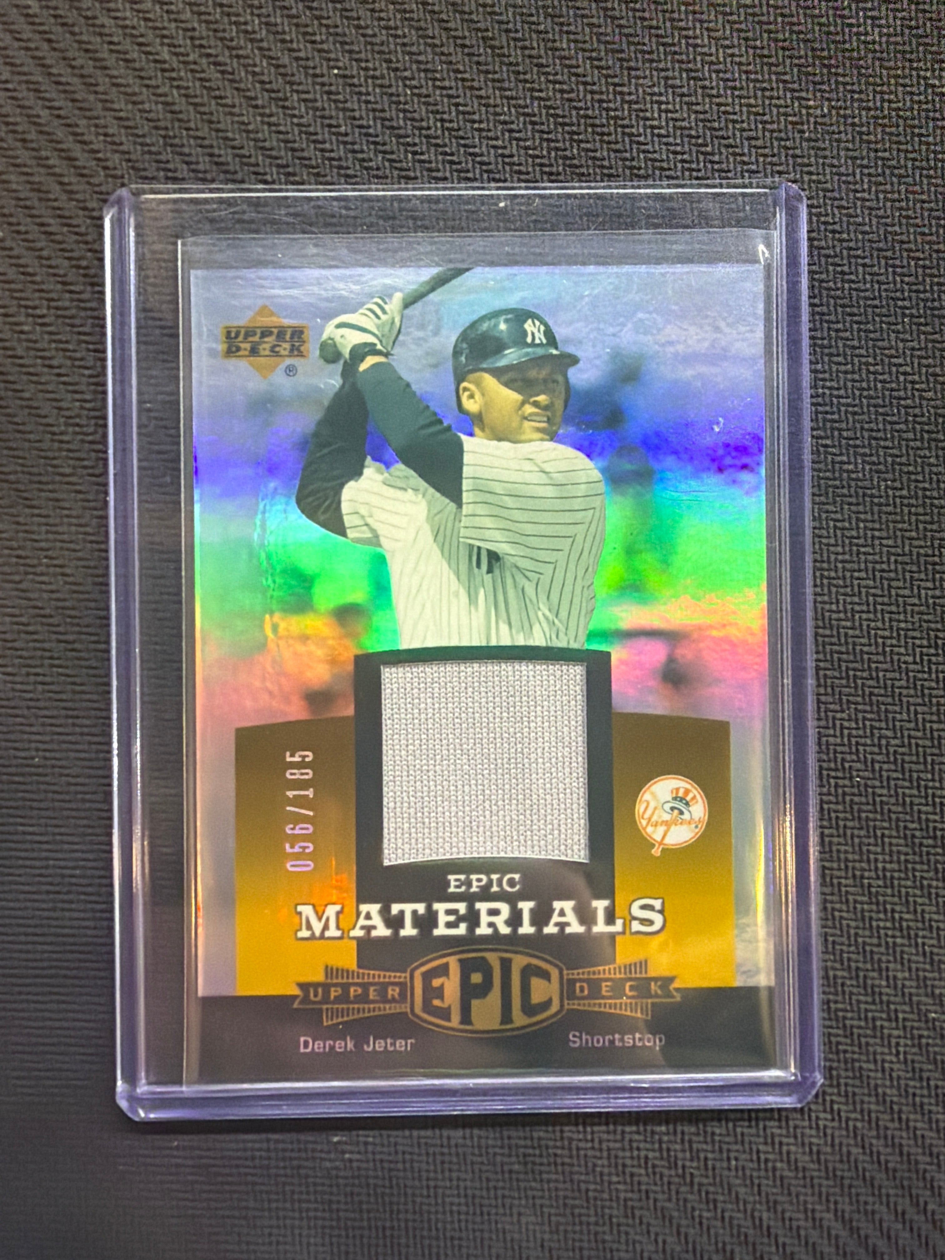 2006 Upper Deck Derek Jeter Epic Materials /185 GAME USED