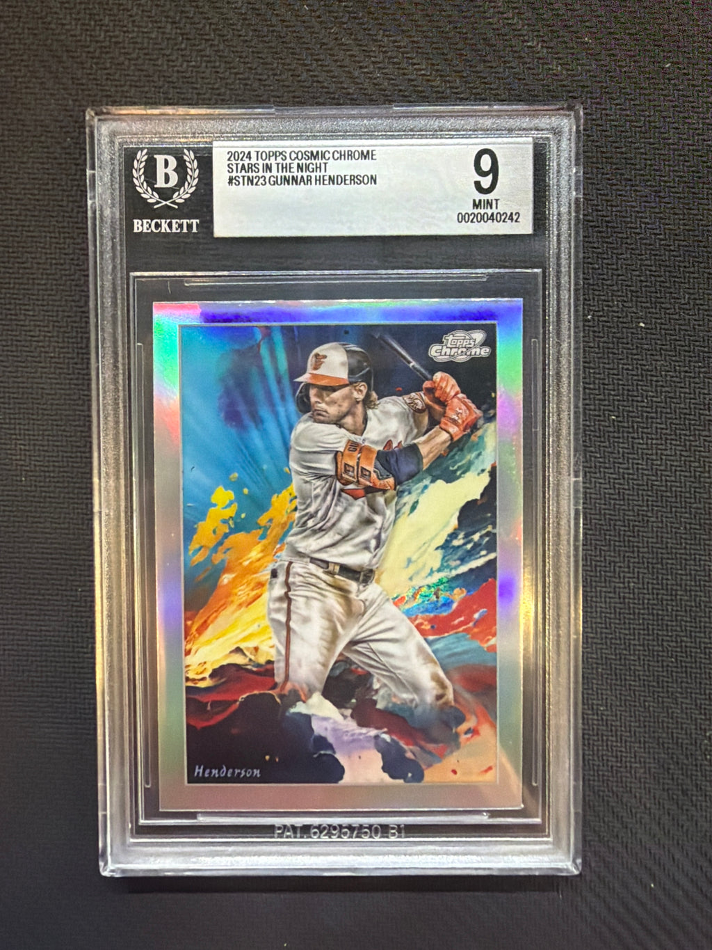 2024 Topps Chrome Cosmic Gunnar Henderson Stars In Night BGS 9 Orioles