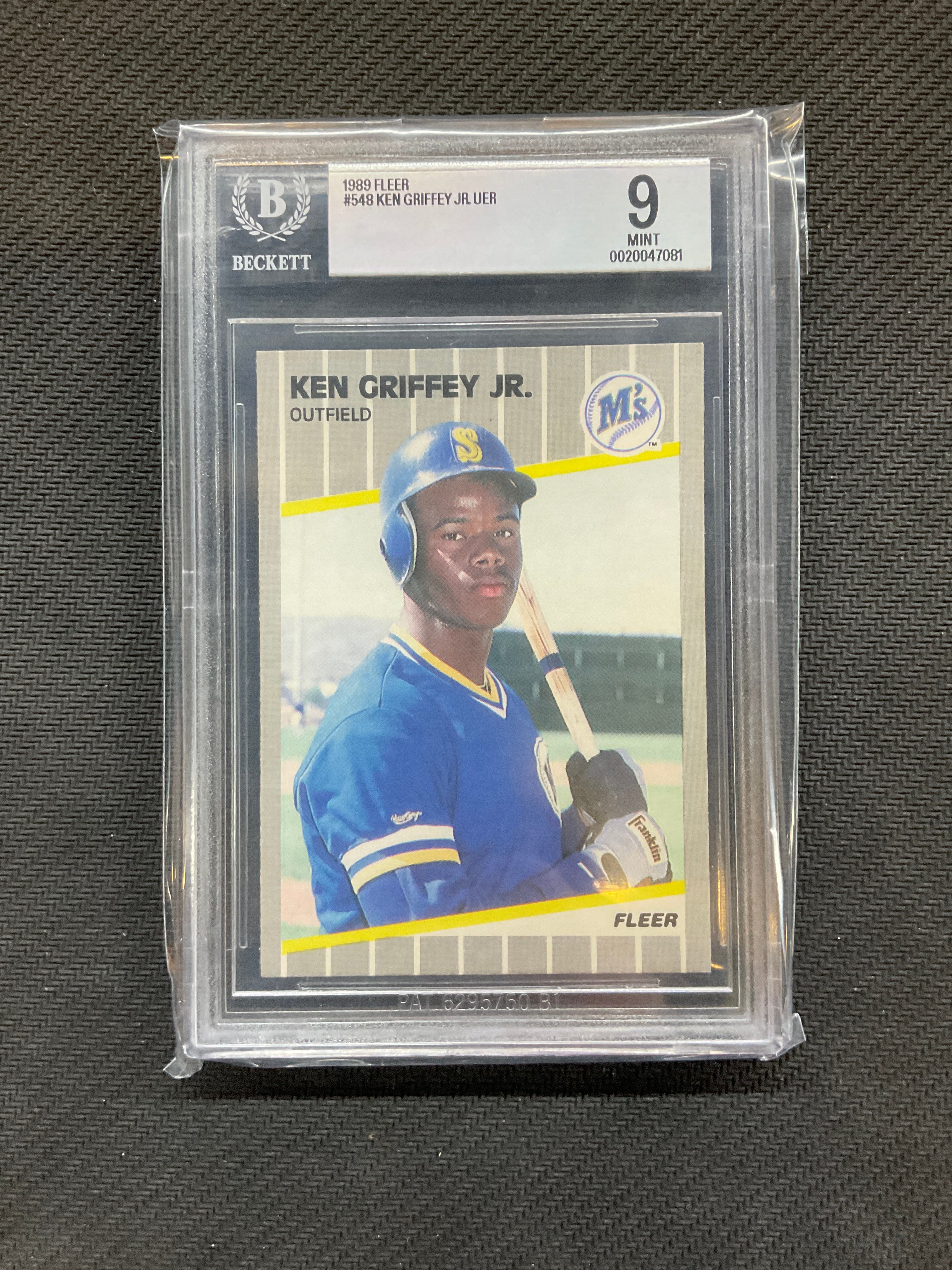 1989 Fleer Ken Griffey Jr BGS 9
