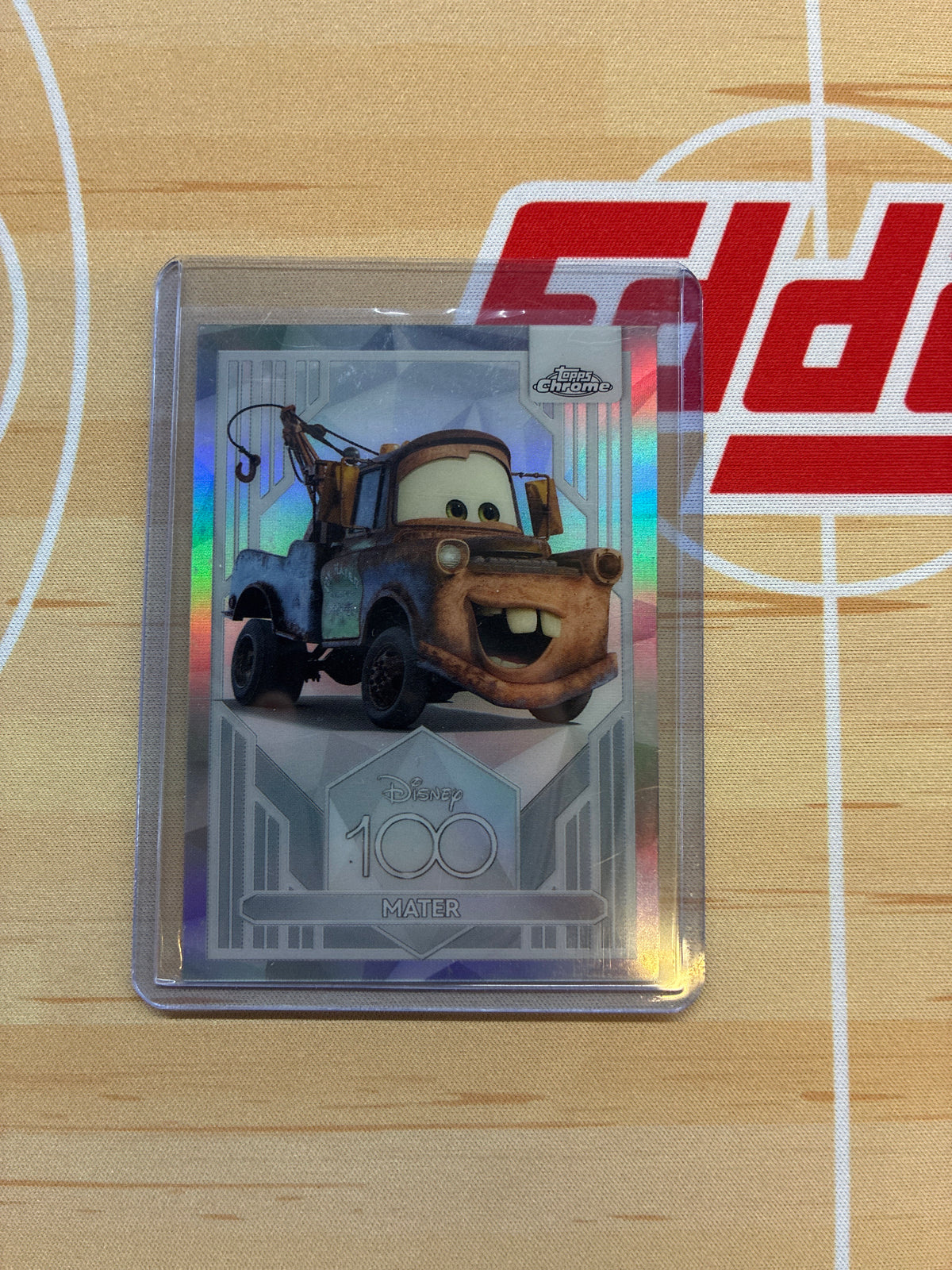 2023 Topps Chrome Disney 100 Mater Refractor Cars