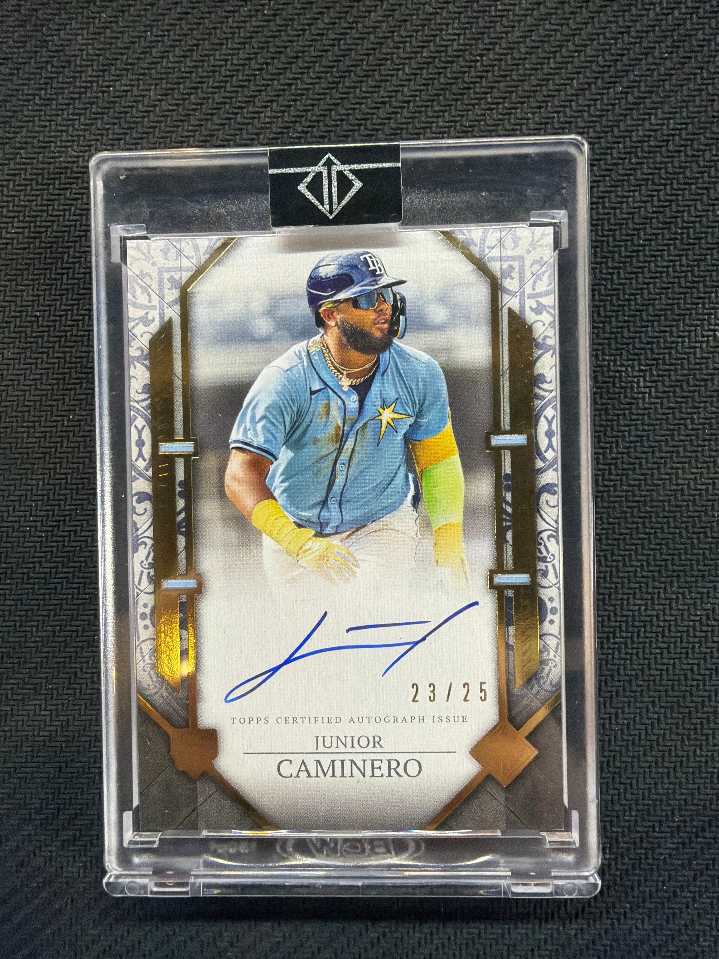 2024 Topps Transcendent Junior Caminero Rookie Auto /25 Rays