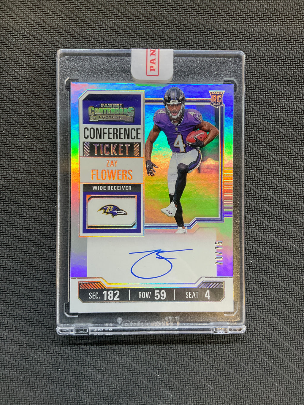 2023 Panini Contenders Zay Flowers Rookie Auto /75 Ravens