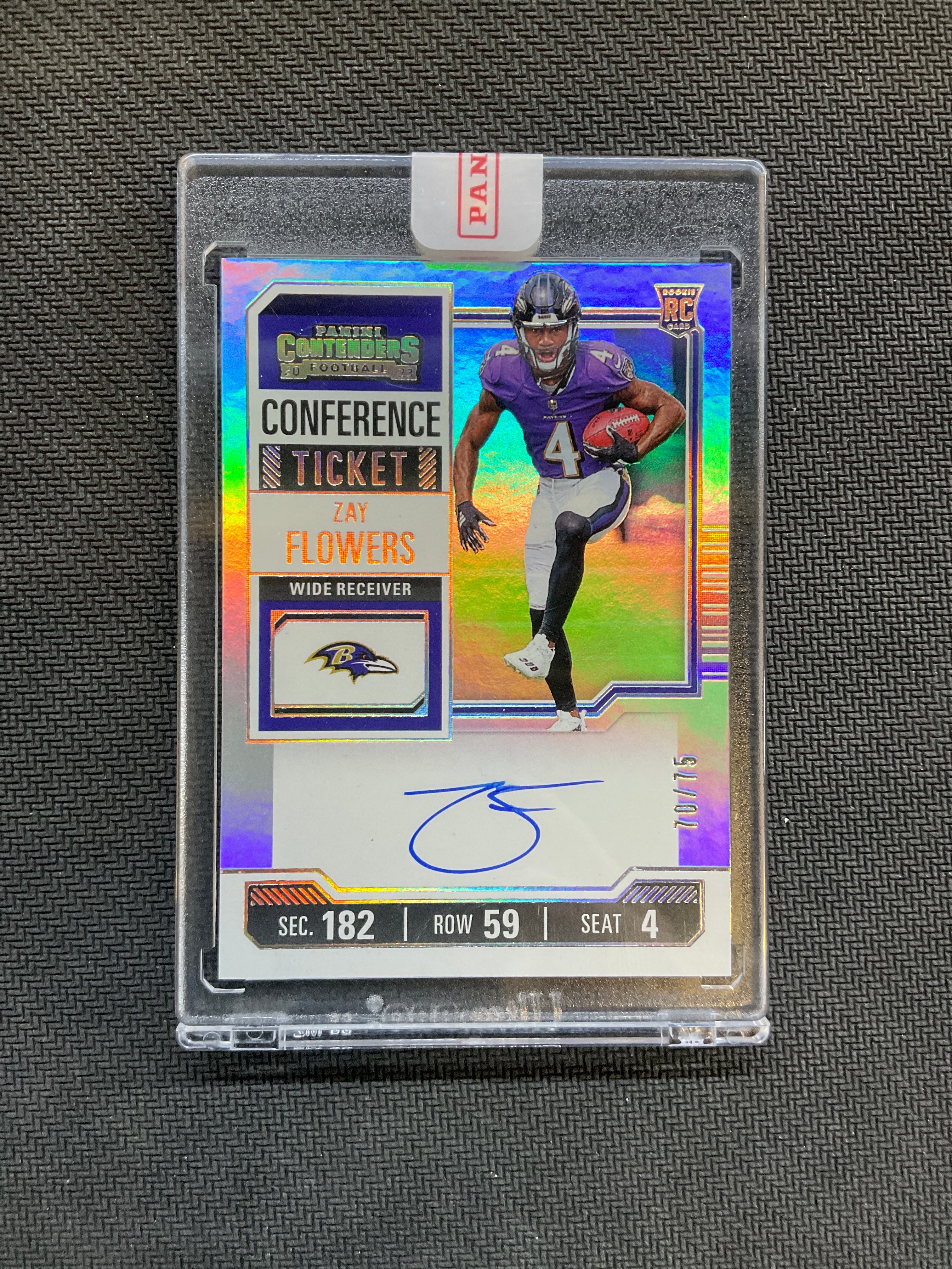 2023 Panini Contenders Zay Flowers Rookie Auto /75 Ravens