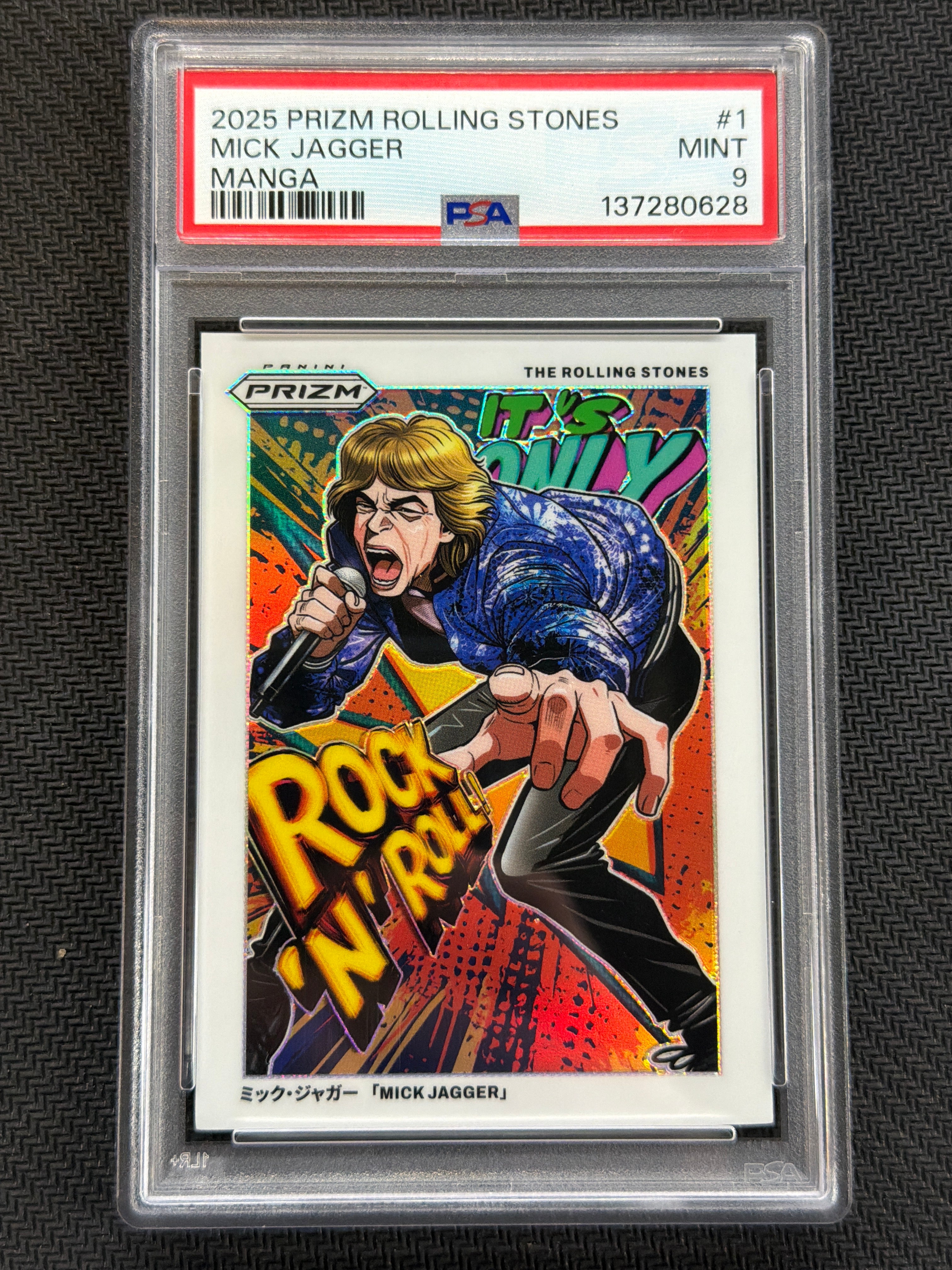 2025 Prizm Rolling Stones Mick Jagger Manga #1 PSA 9 628