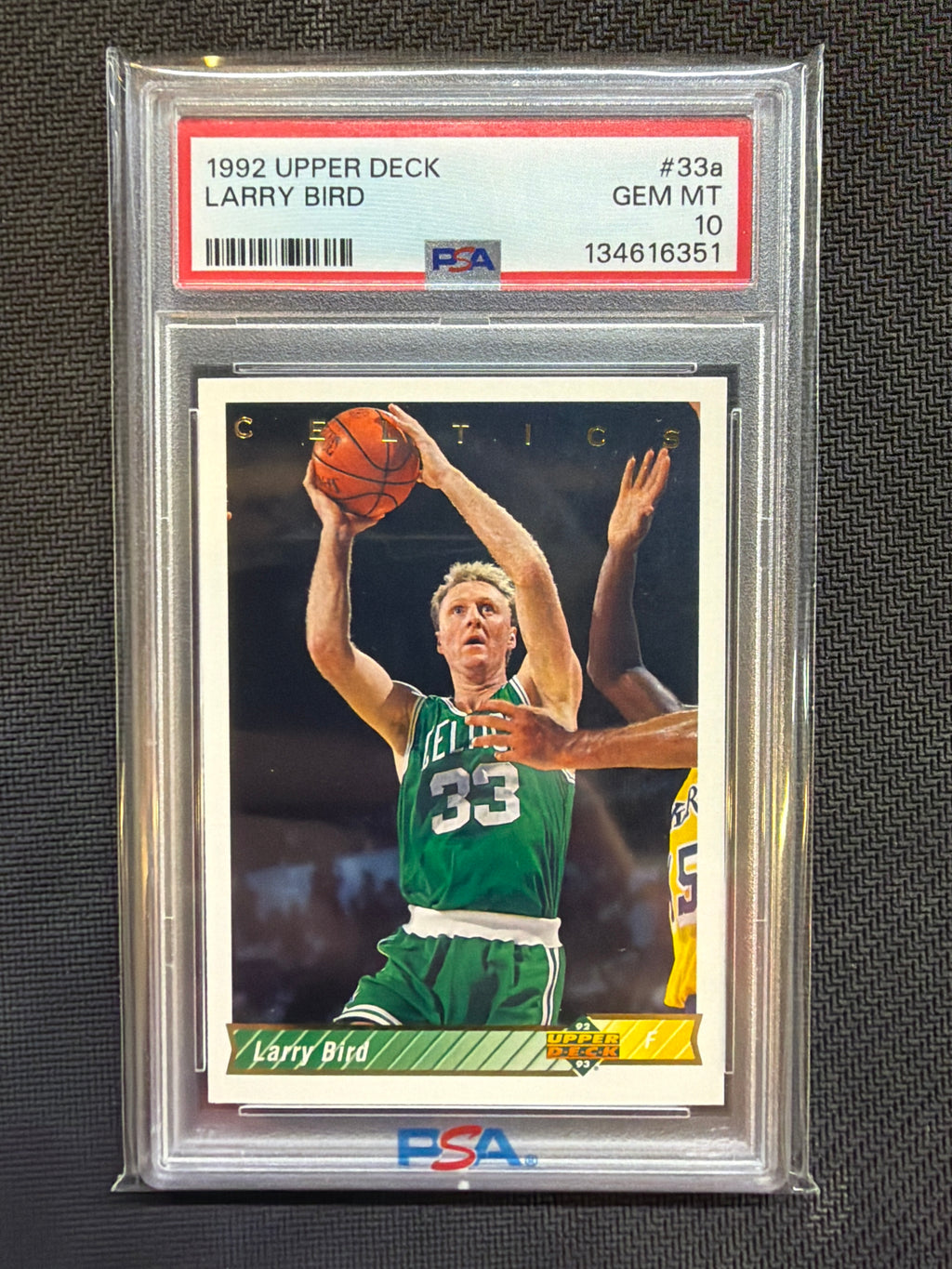 1992 Upper Deck Larry Bird #33a PSA 10 Celtics