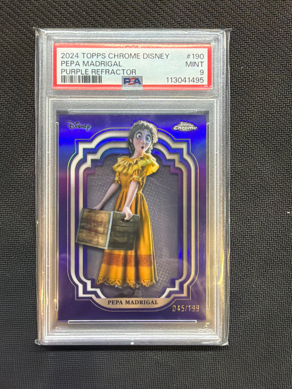 2024 Topps Chrome Disney Pepa Madrigal /199 PSA 9