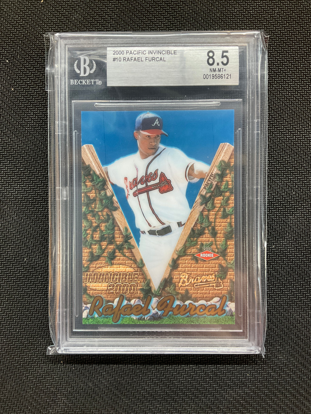 2000 Pacific Invincible Rafael Furcal Rookie BGS 8.5 Braves (1)