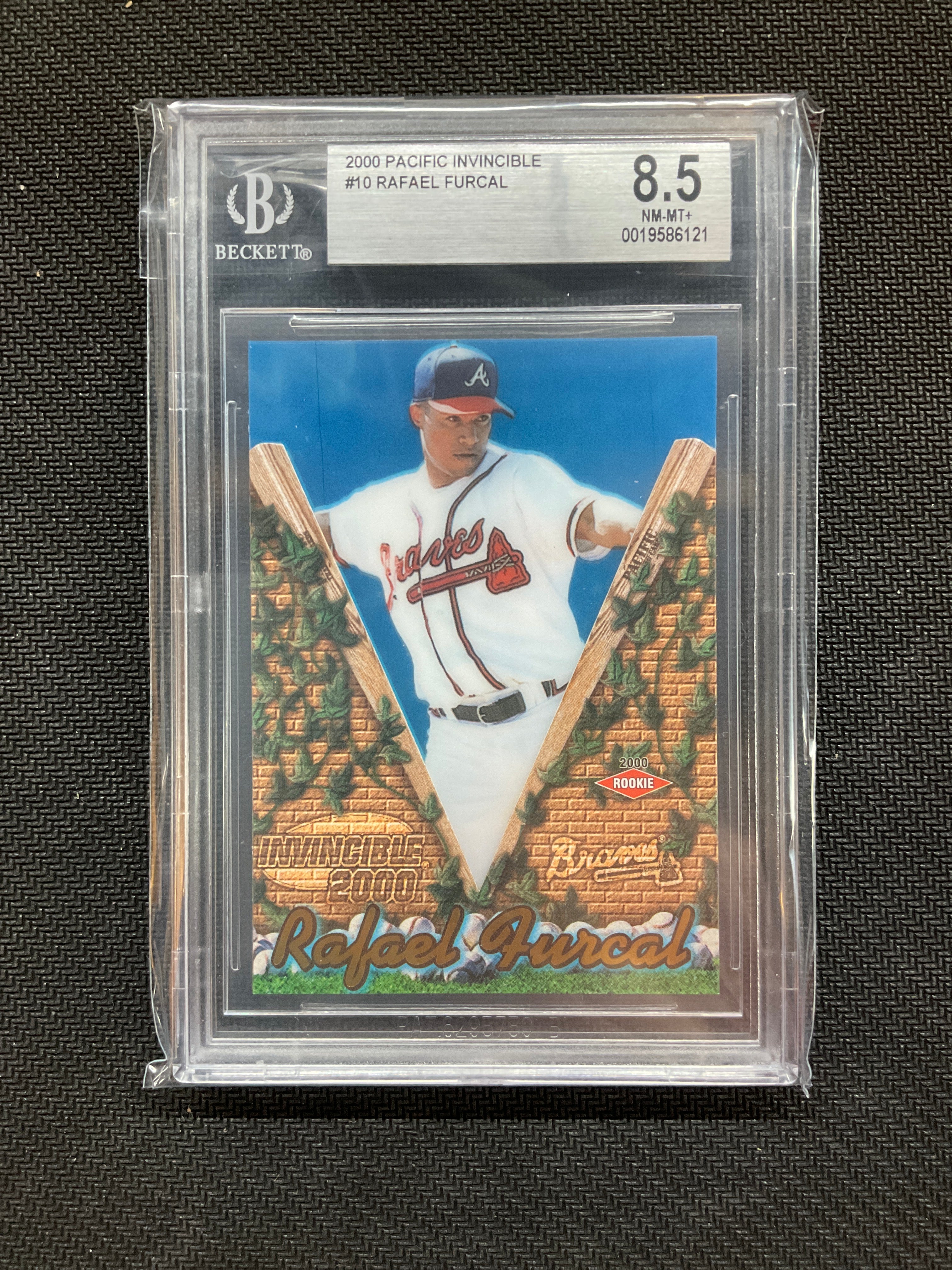 2000 Pacific Invincible Rafael Furcal Rookie BGS 8.5 Braves (1)