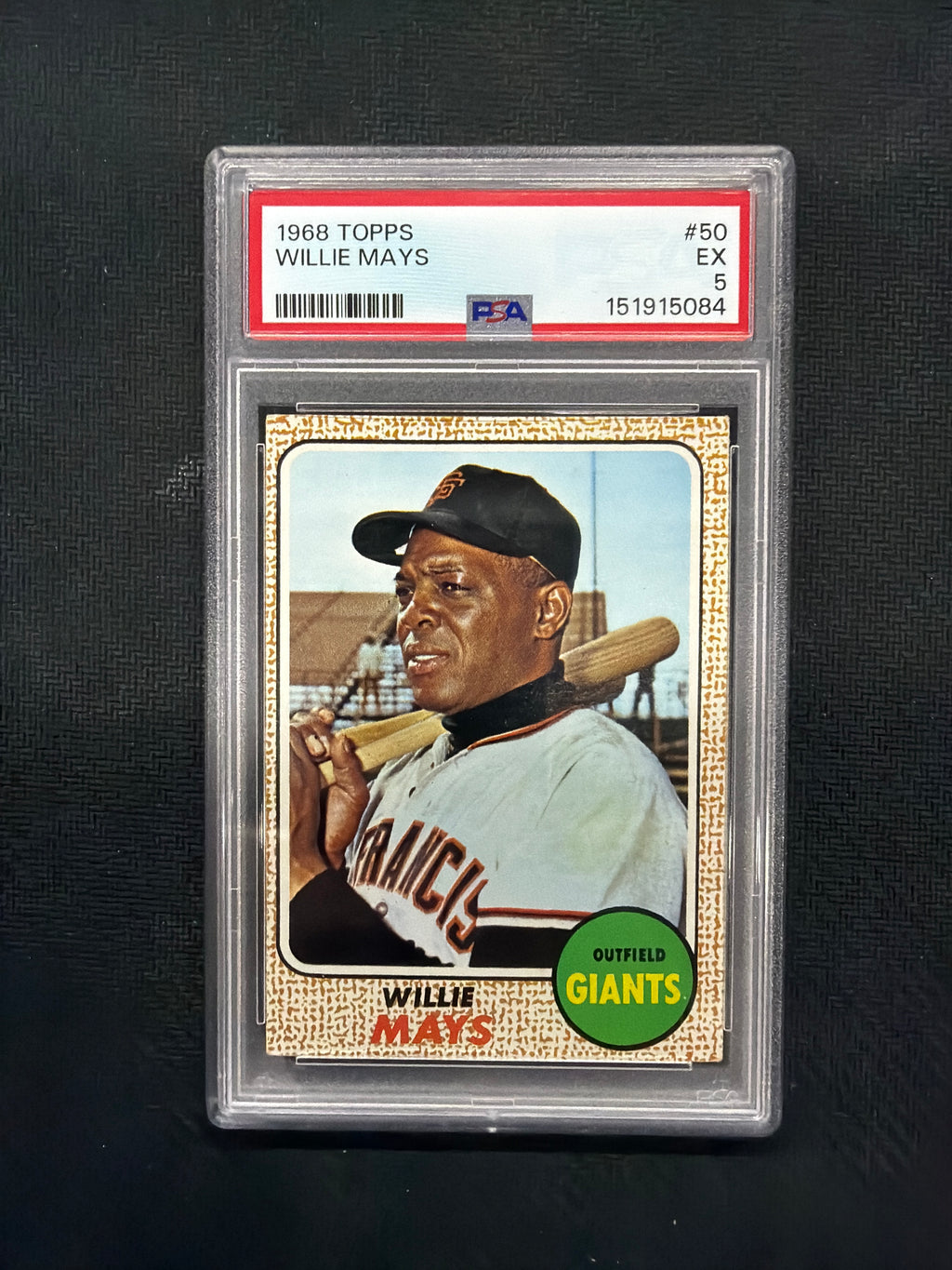 1968 Topps Willie Mays PSA 5 Giants