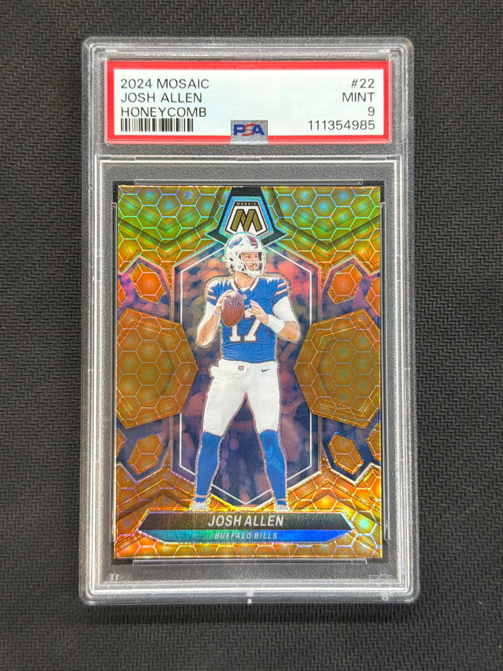 2024 Mosaic Josh Allen Honeycomb #22 PSA 9 Bills 985