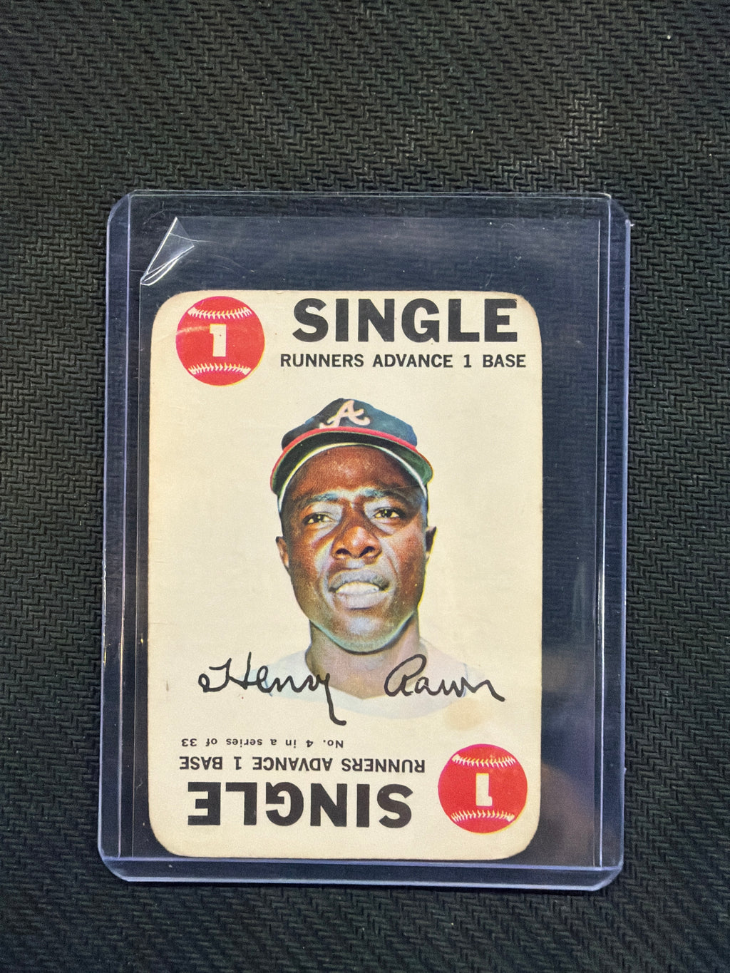 1968 Topps Play Ball Henry Aaron Single Braves