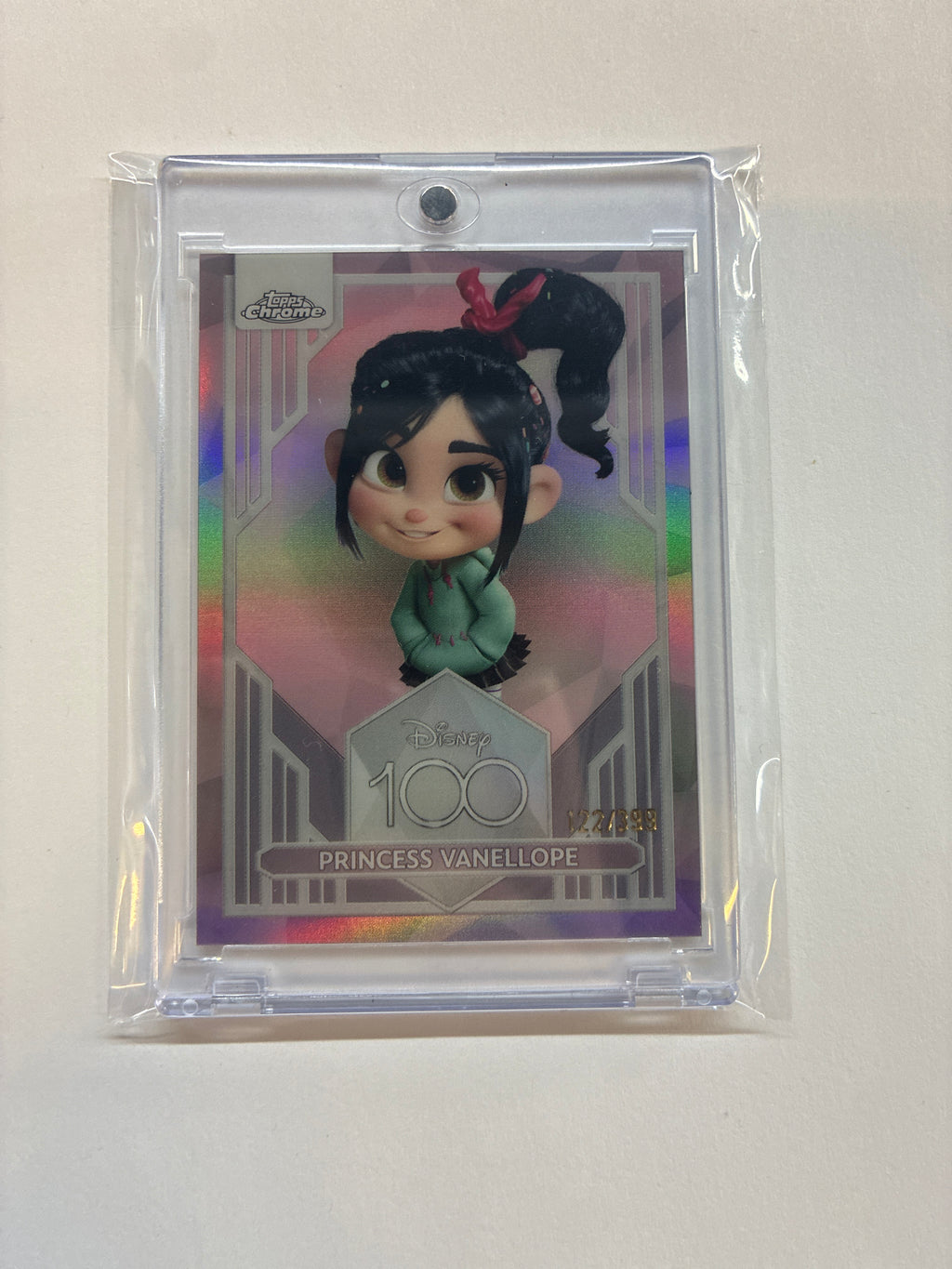 2023 Topps Chrome Disney 100 Princess Vanellope Pink Refractor /399
