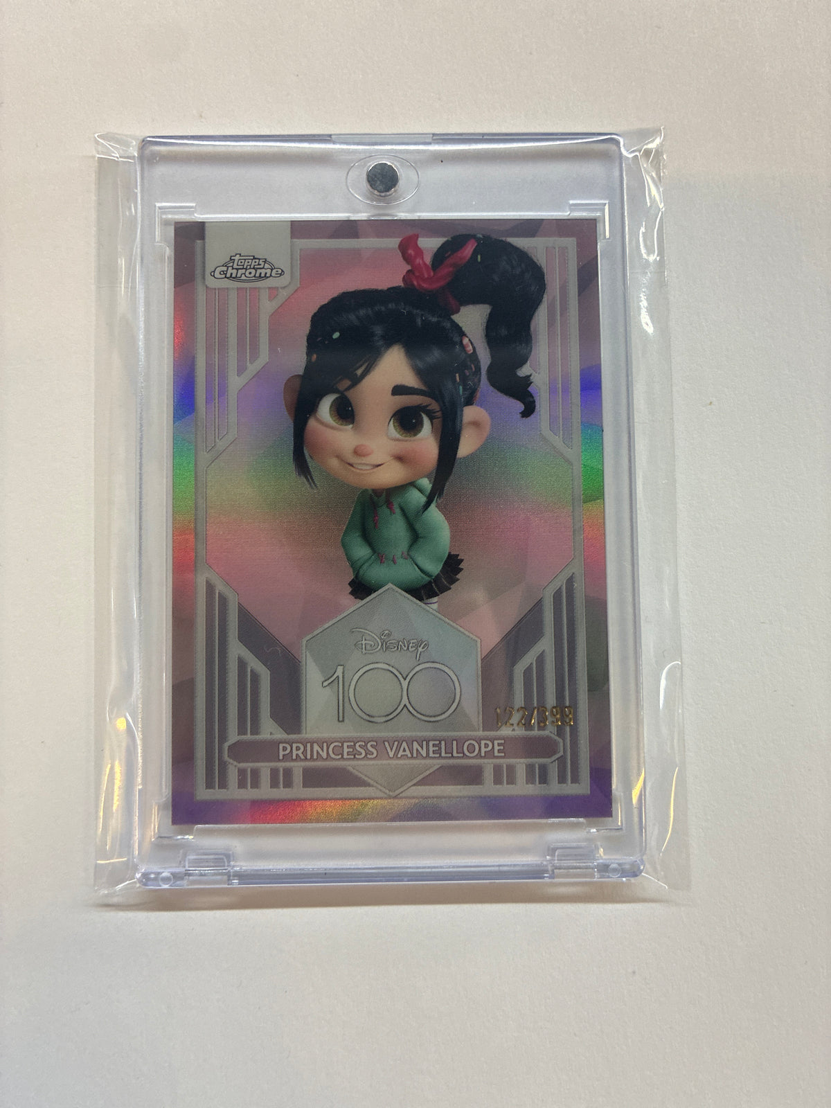2023 Topps Chrome Disney 100 Princess Vanellope Pink Refractor /399
