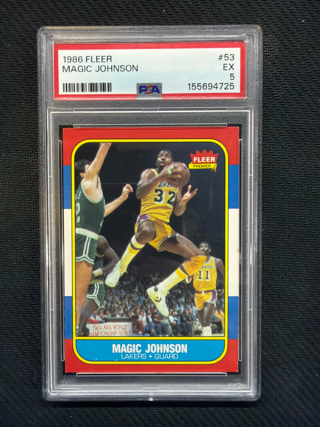 1986 Fleer Magic Johnson #53 PSA 5 Lakers 725