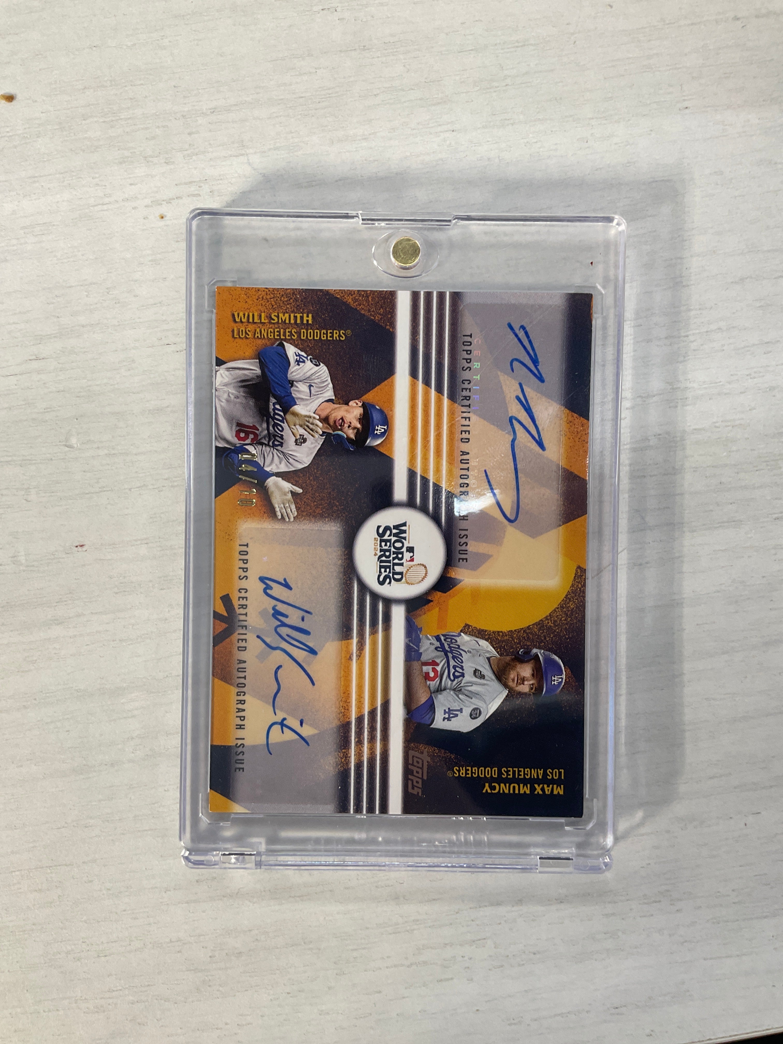 2025 Topps Max Muncy Will Smith Dual Auto /10