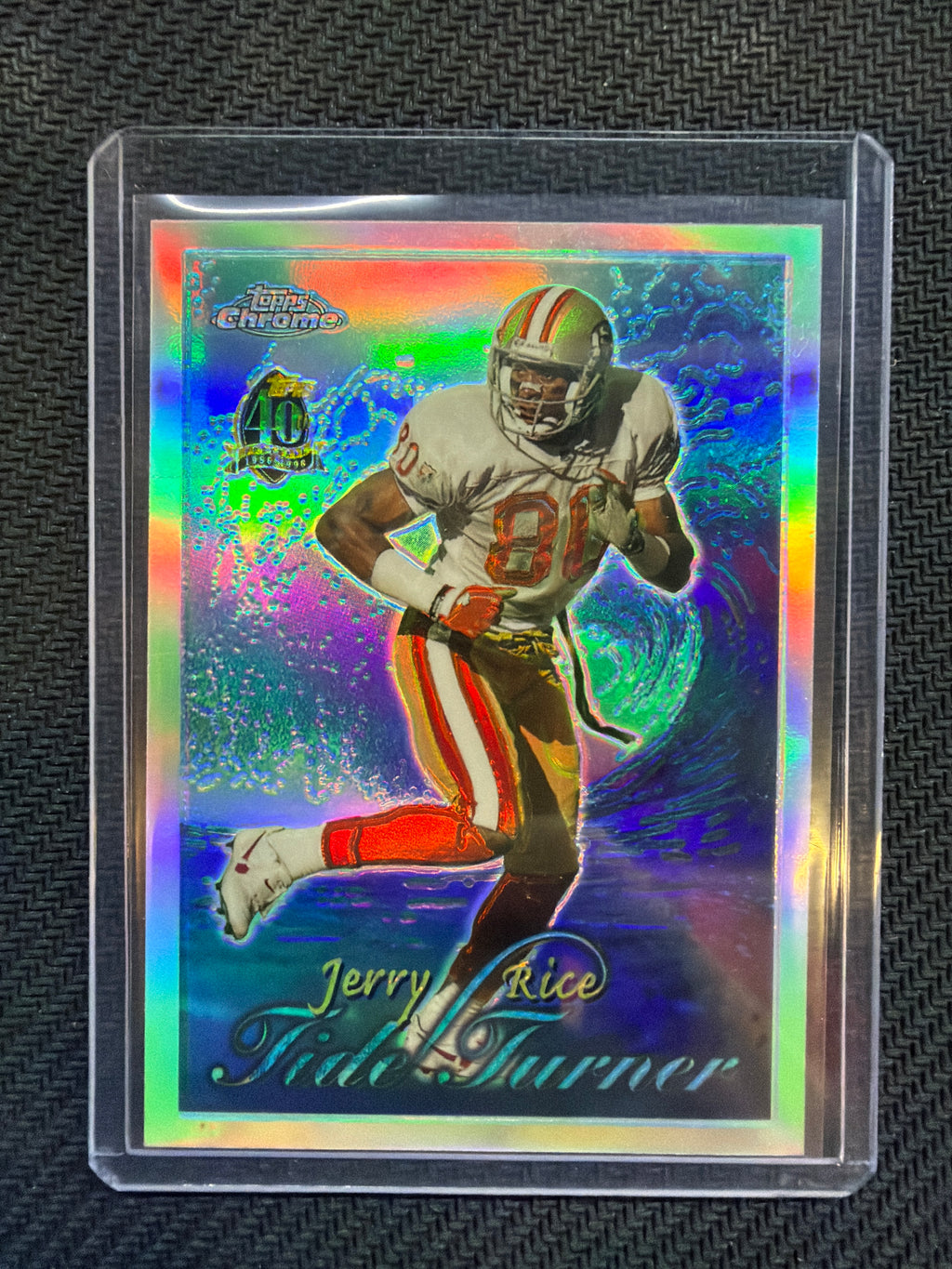 1996 Topps Chrome Jerry Rice #TT10 Refractor Tide Turner 49ers