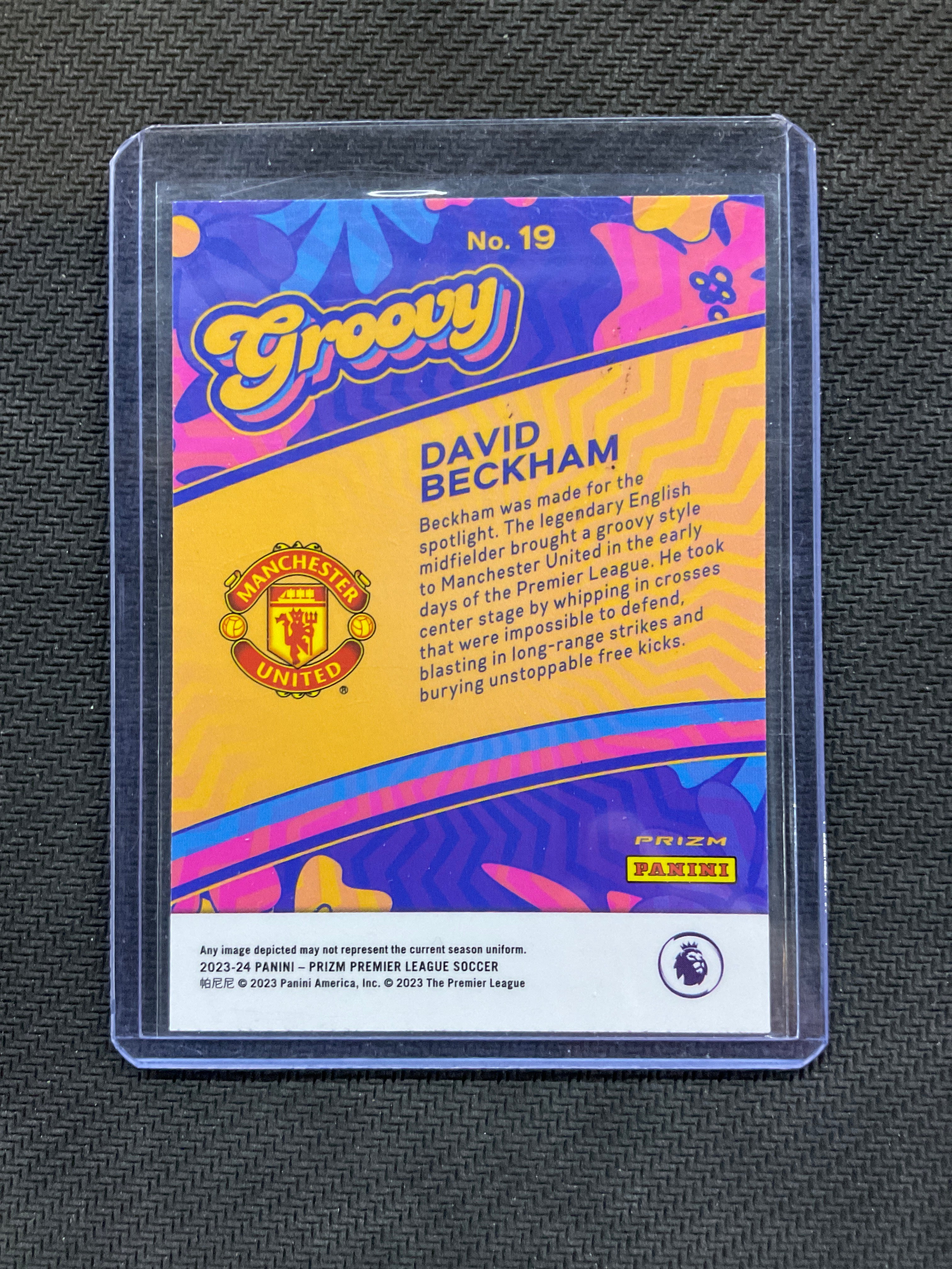 2023-24 Prizm Premier League David Beckham Groovy Manchester United